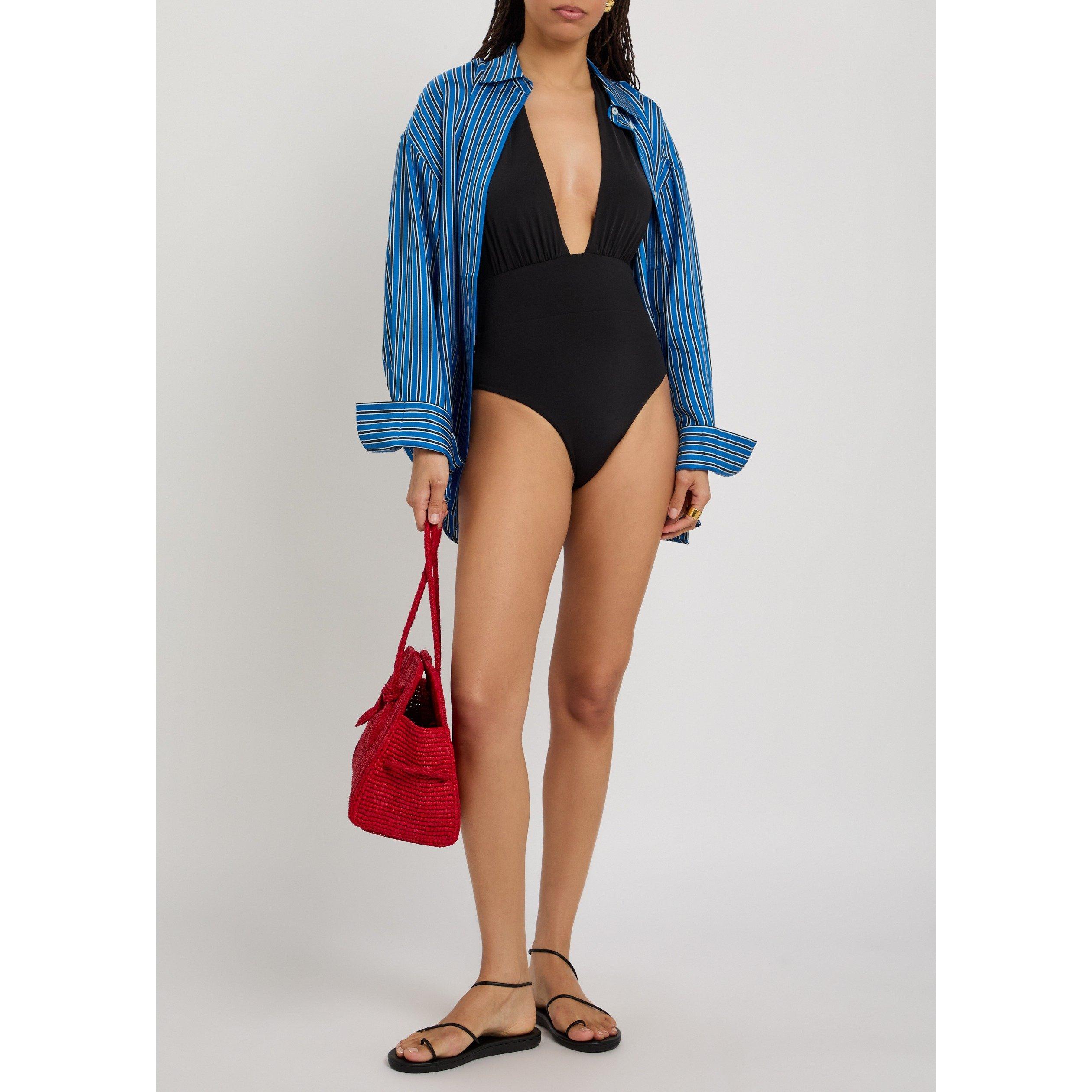 BLACK - Max Mara - 1PC BCHCALLE PLUNGE SWIMSUIT - 5
