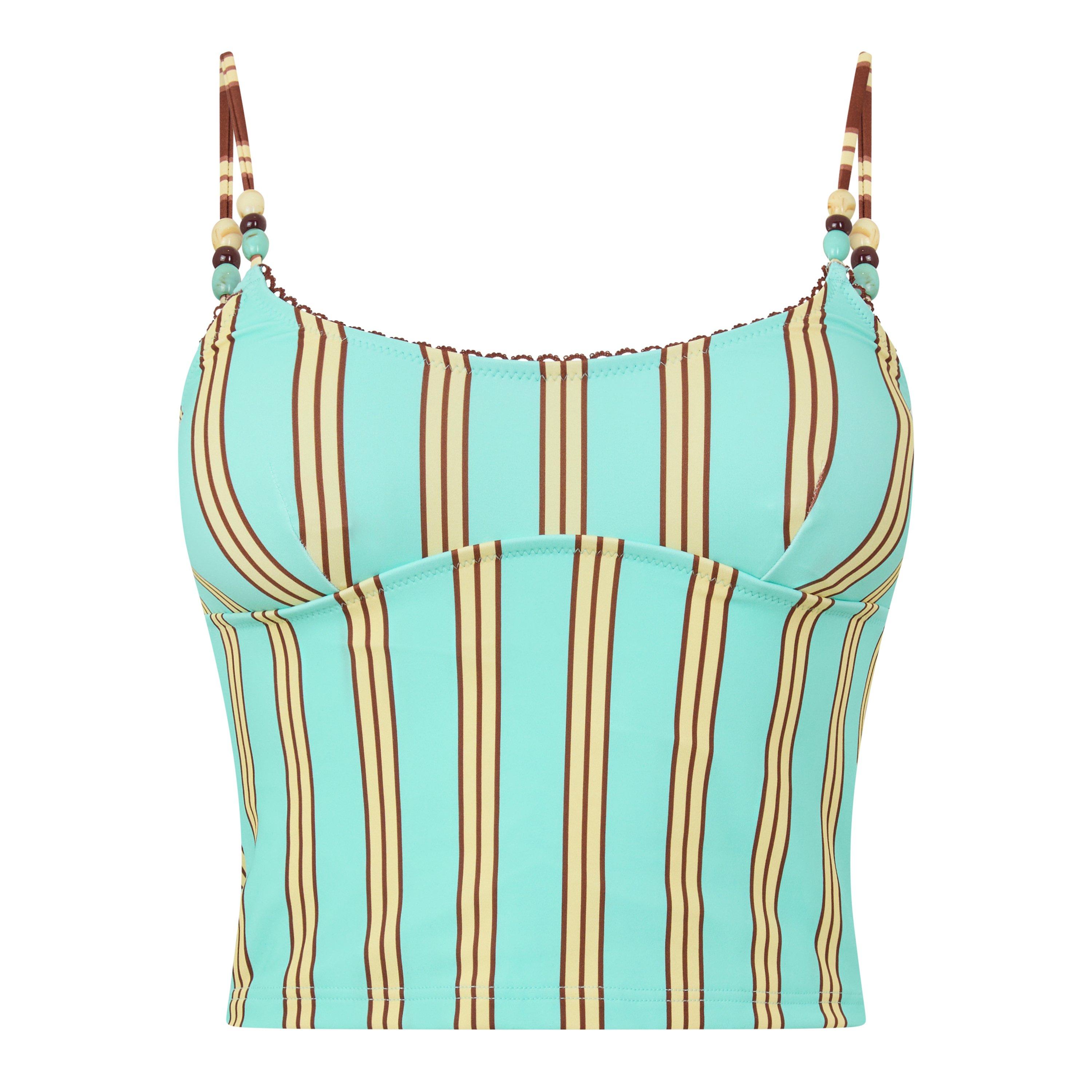LIGHT GREEN - Damson Madder - S TRUDI TANKINI TOP - 1