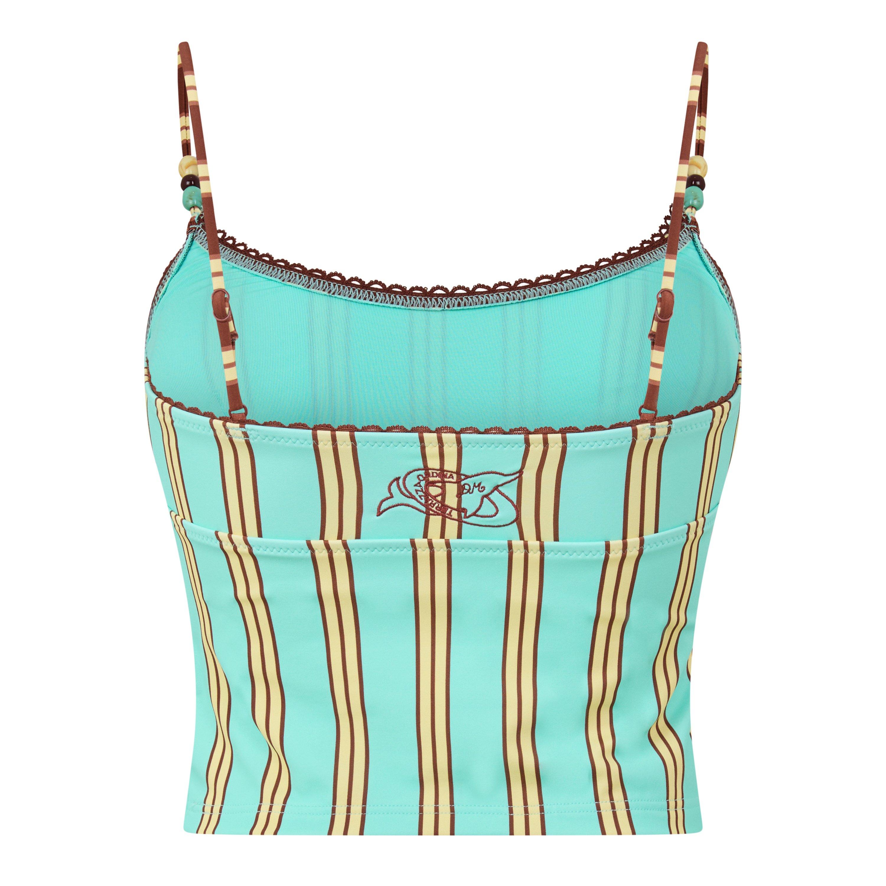 LIGHT GREEN - Damson Madder - S TRUDI TANKINI TOP - 2