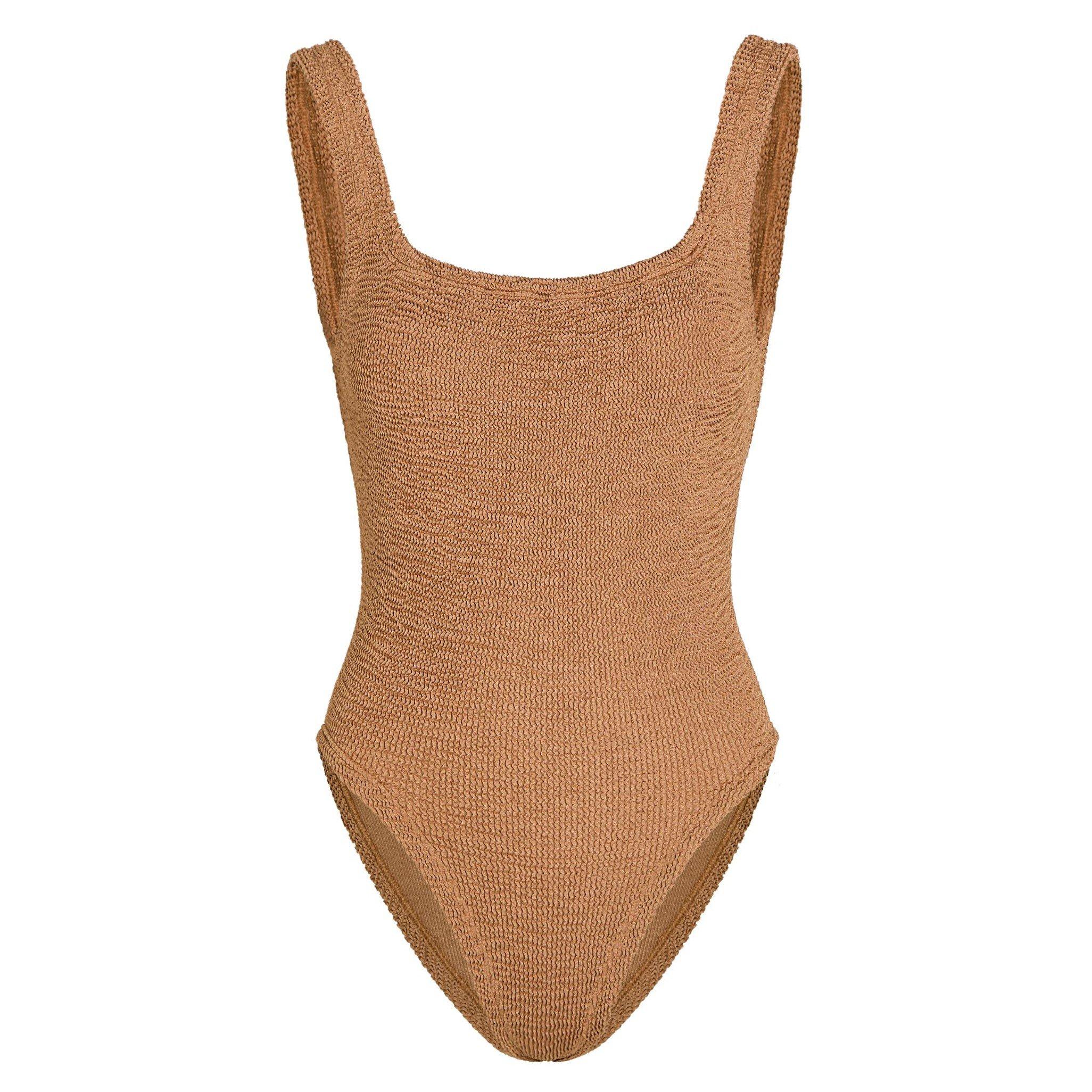 BROWN - Hunza G - SQUARE NECK SWIM