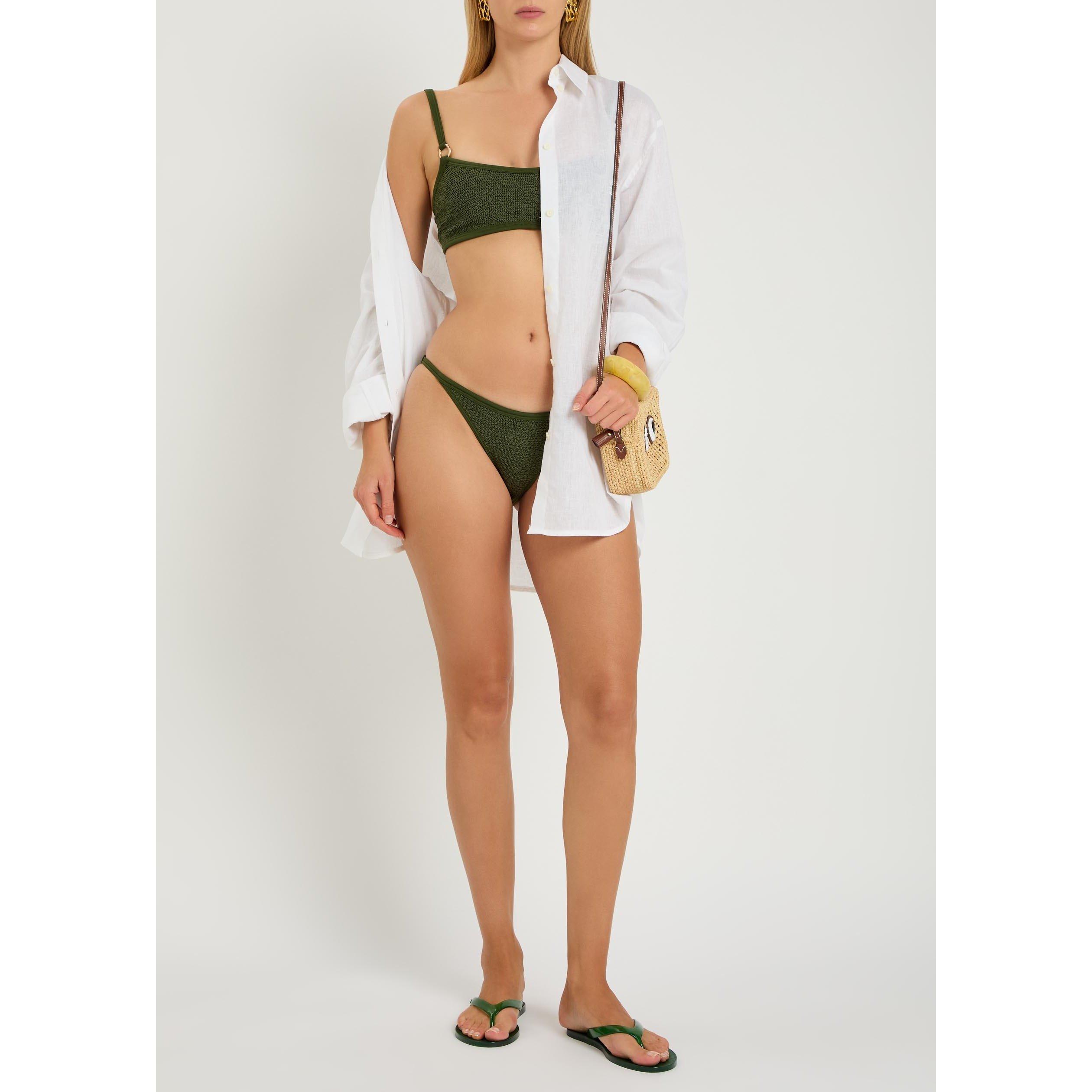 KHAKI - Hunza G - Women's Iris Bikini Set - 5