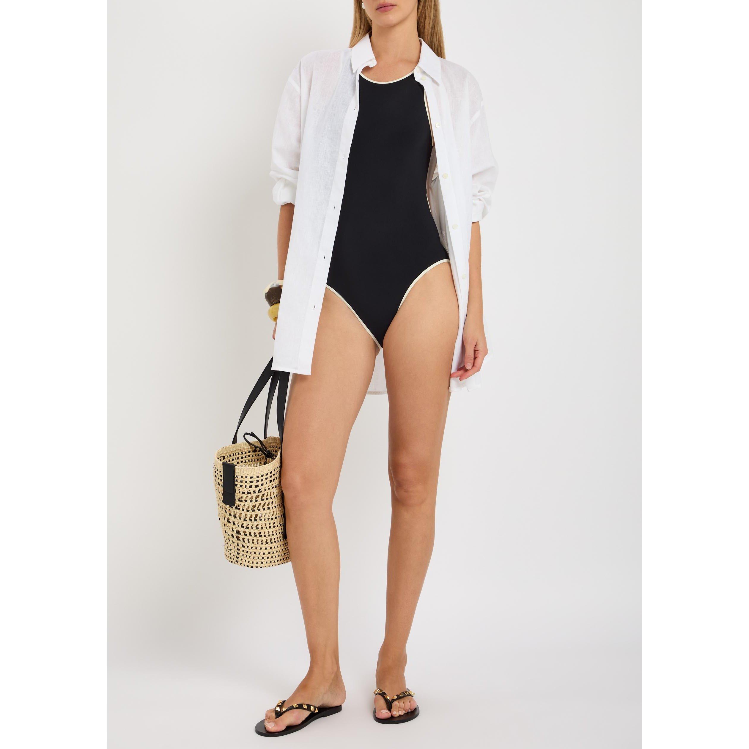 BLACK AND WHITE - Lido - Women's Quattordici Bicolor One-Piece Swimsuit - 5
