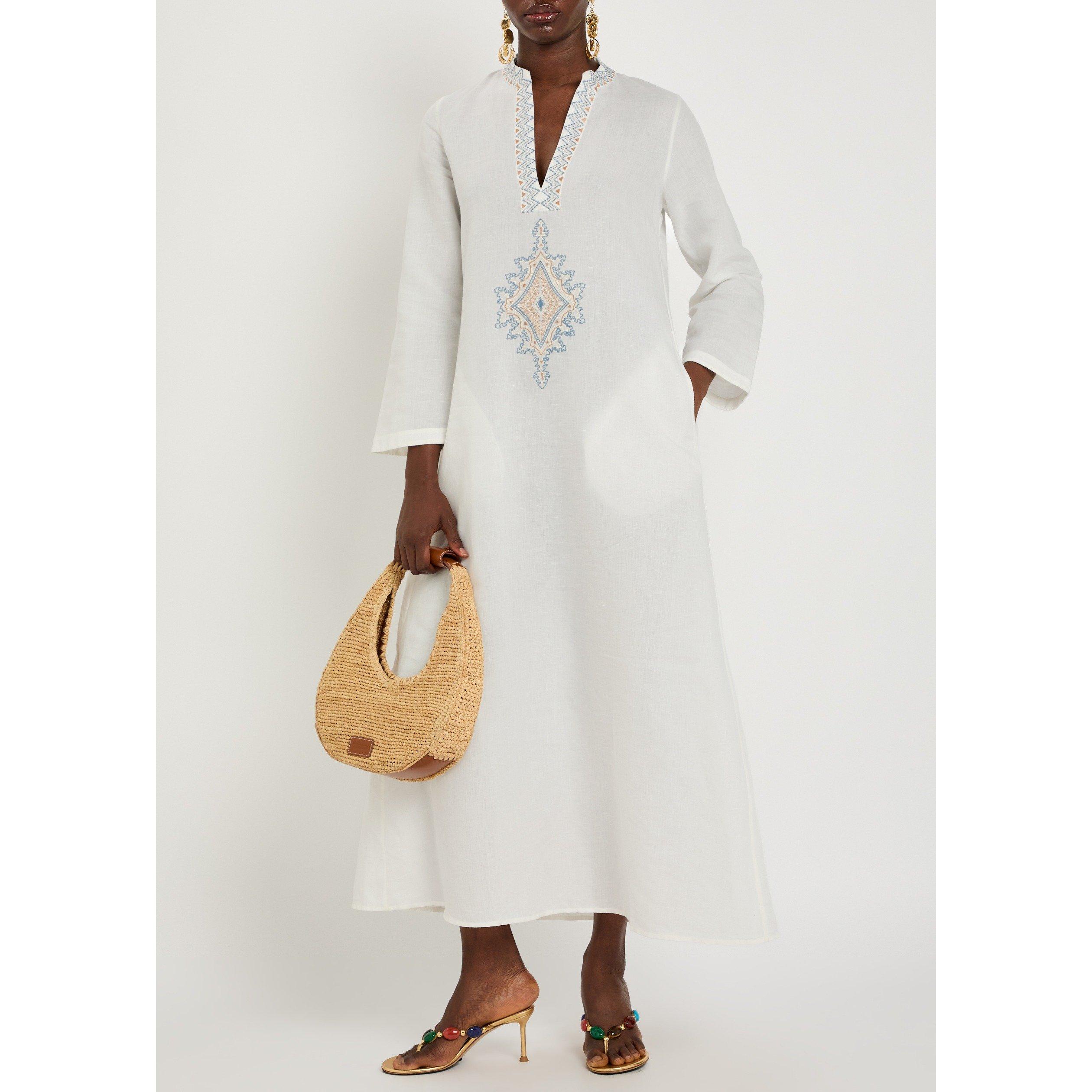 WHITE - Emporio Sirenuse - LD JENNA 1 KAFTAN MERIDANA EMB - 5