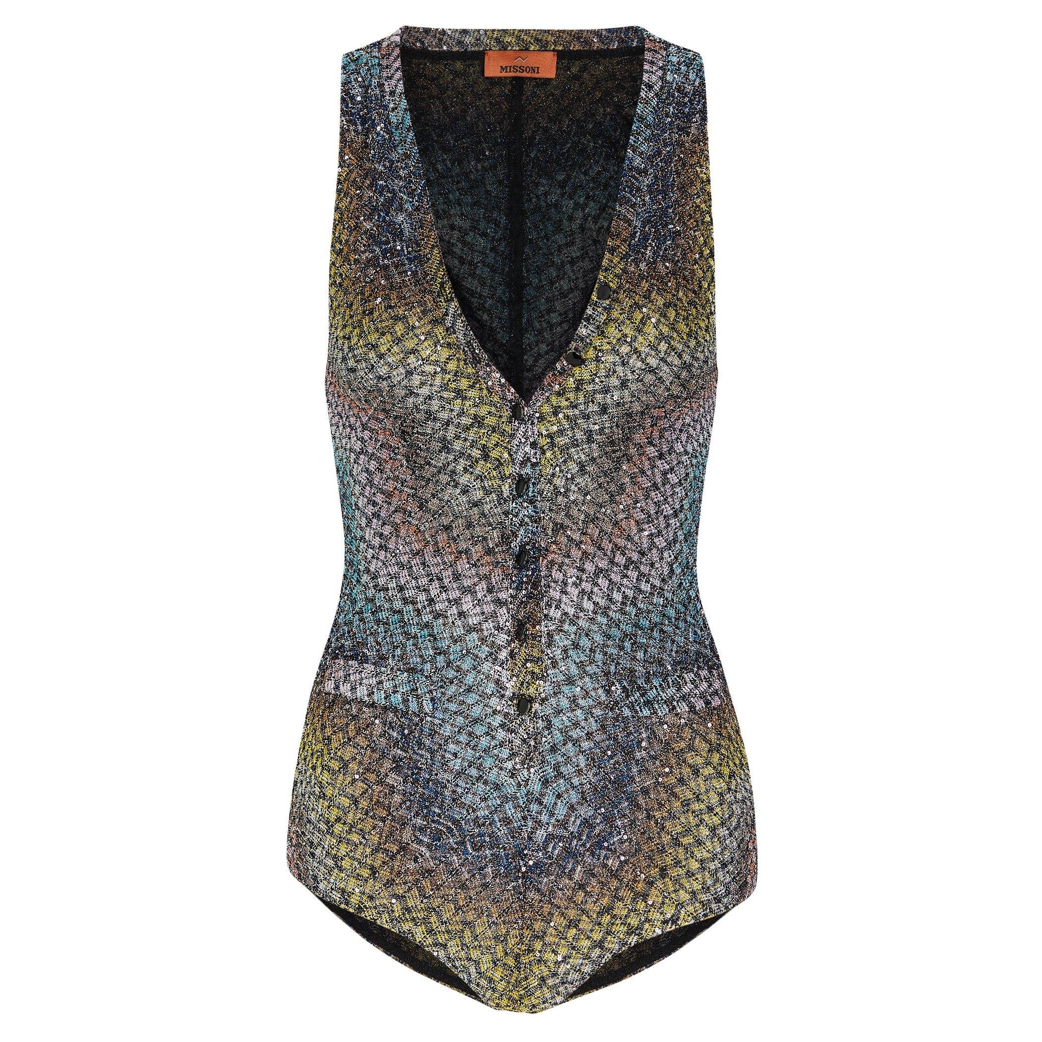 MULTICOLOURED - Missoni - ONE-PIECE W PLUNGING NECKLINE - 1