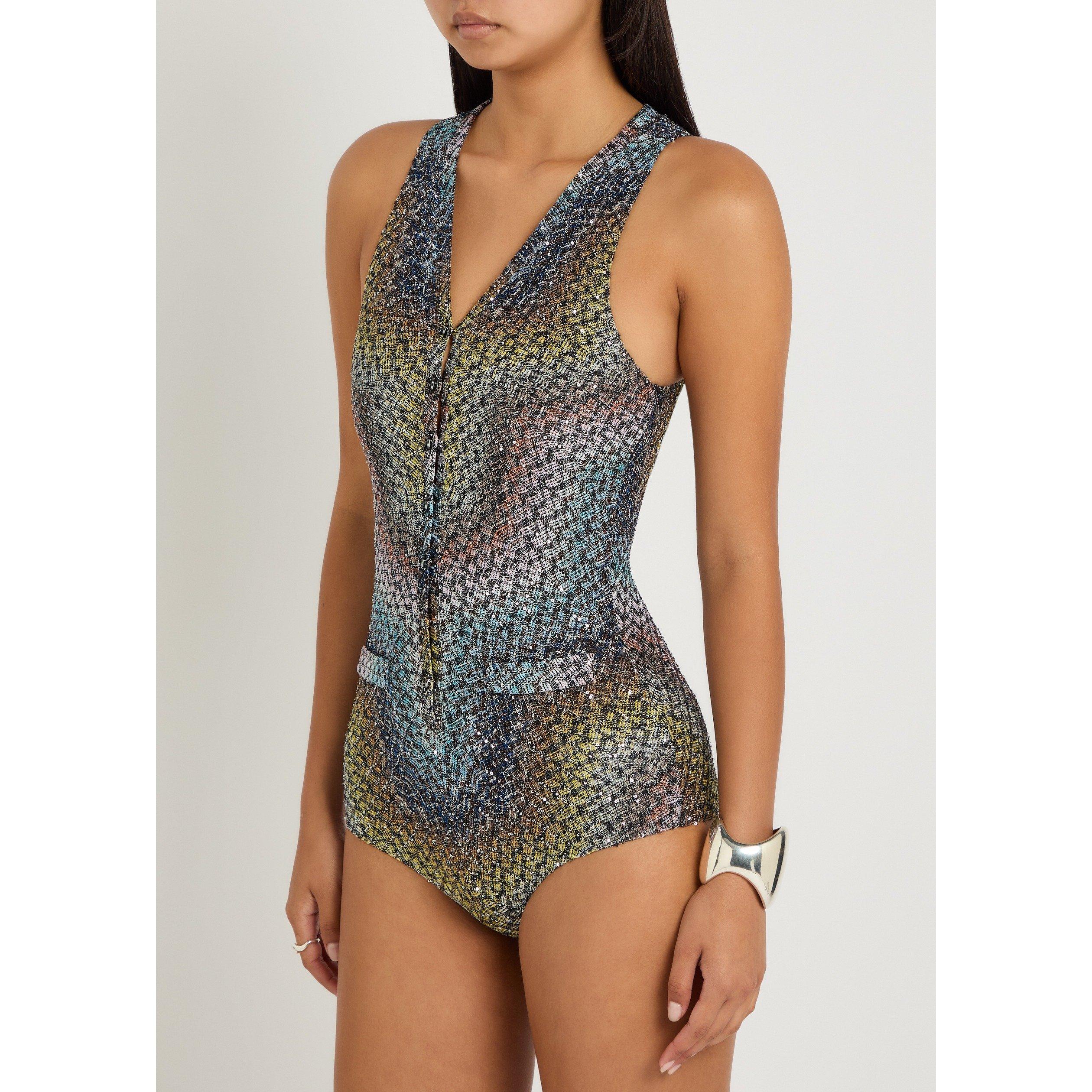 MULTICOLOURED - Missoni - ONE-PIECE W PLUNGING NECKLINE - 2