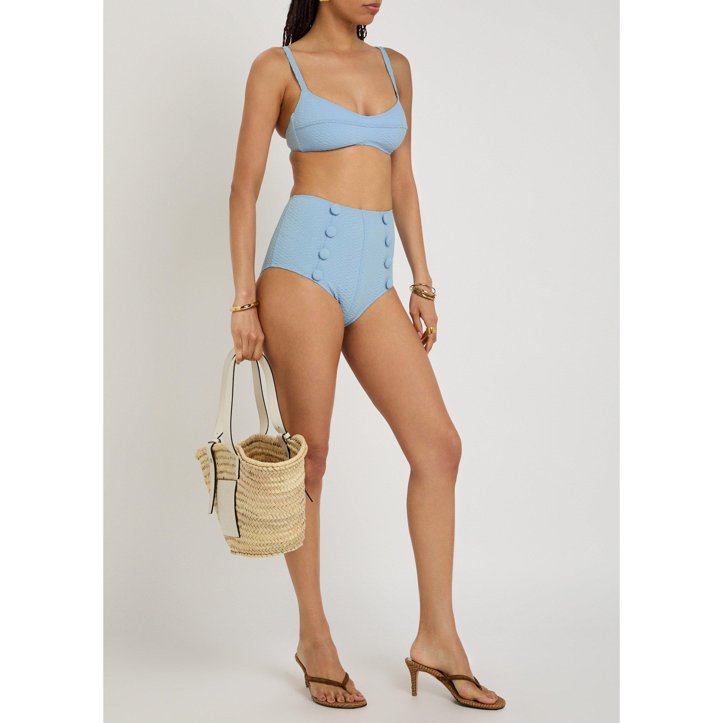 LIGHT BLUE - Lisa Marie Fernandez - B BALCONETTE HIGH-WAIST BIKINI - 5