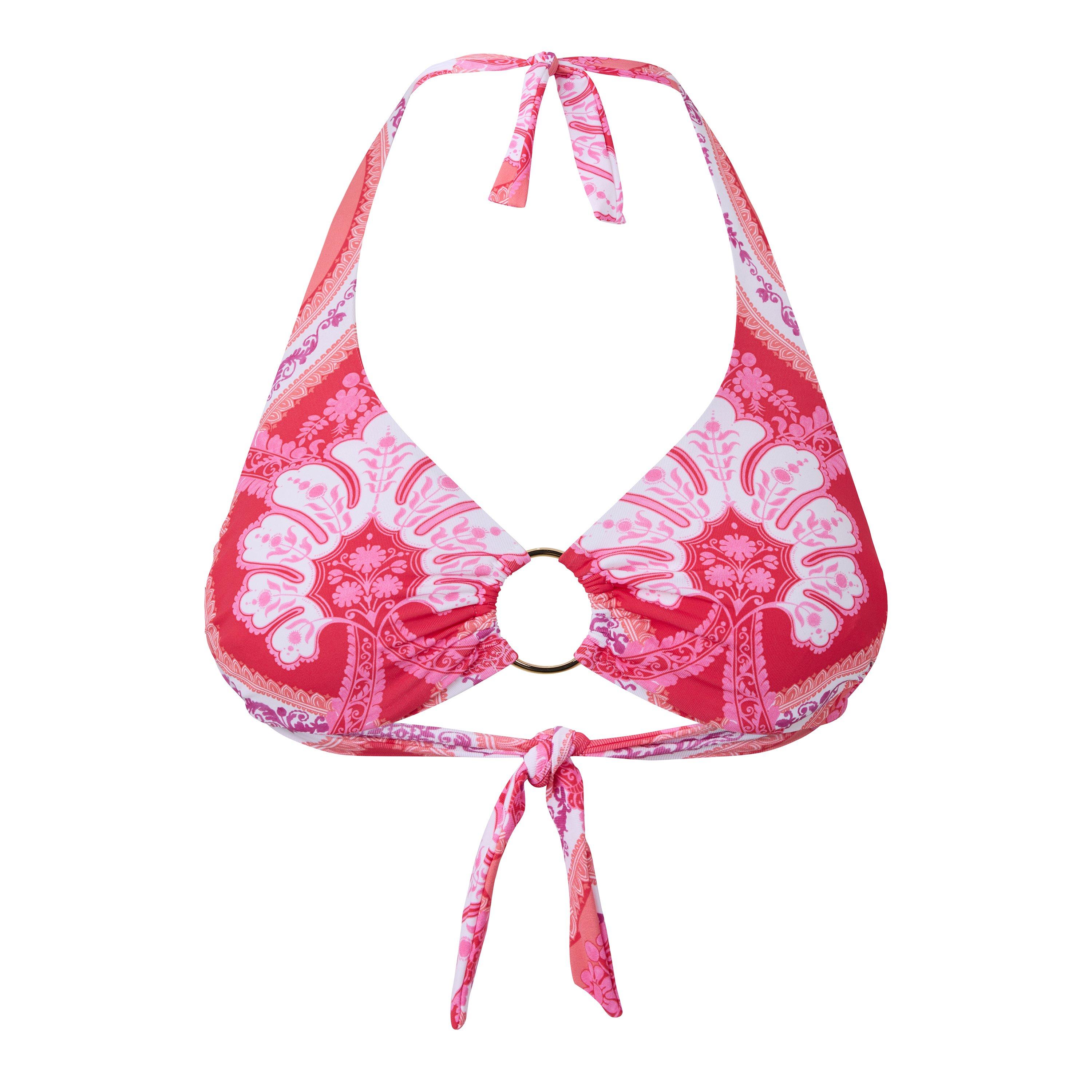 PINK AND OTHER - Melissa Odabash - Women's Brussels Printed Ring Bikini Top - 1