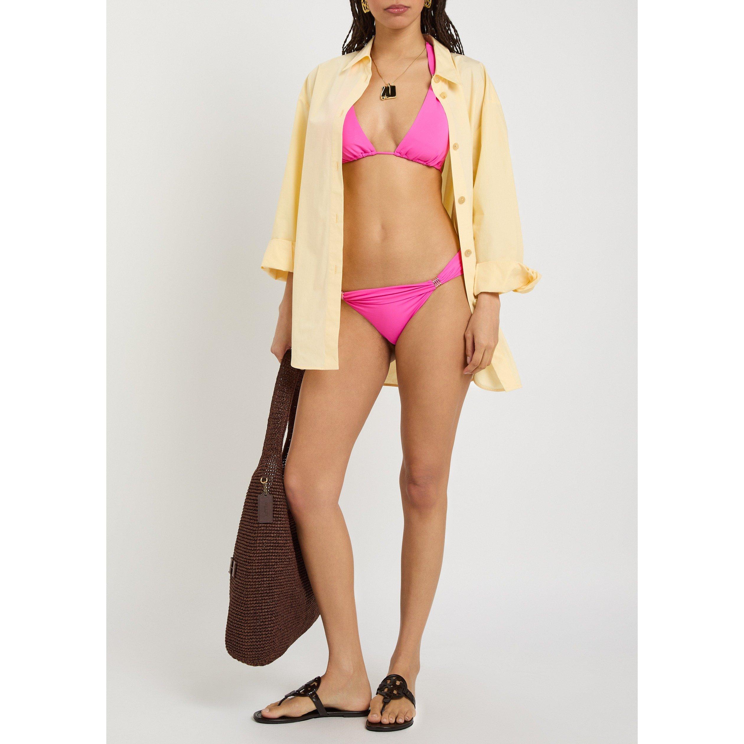 PINK - Melissa Odabash - Women's Grenada Embellished Bikini Briefs - 5