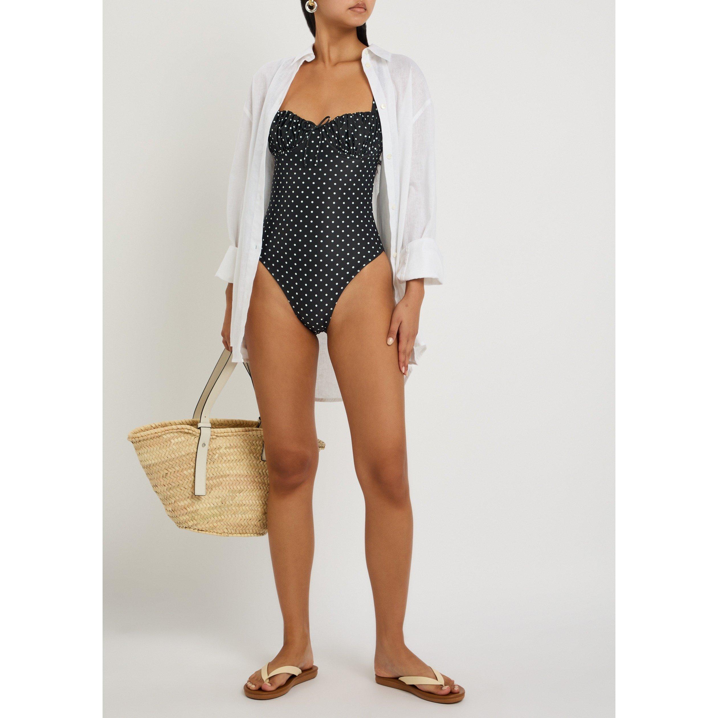 BLACK AND WHITE - Faithfull The Brand - Women's Dinard One-Piece Swimsuit - 5