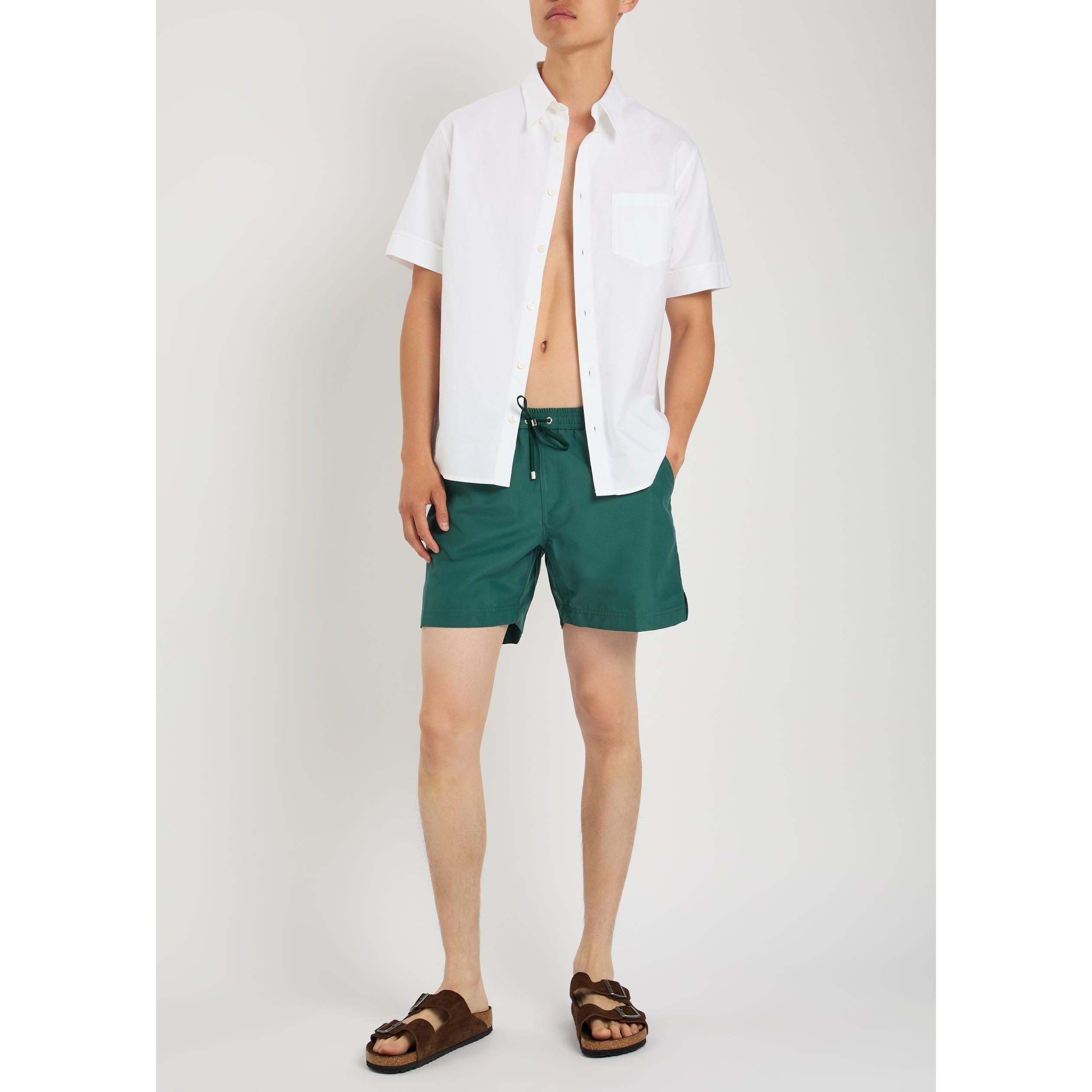 DARK GREEN - Sunspel - Men's Swim Shorts - 5