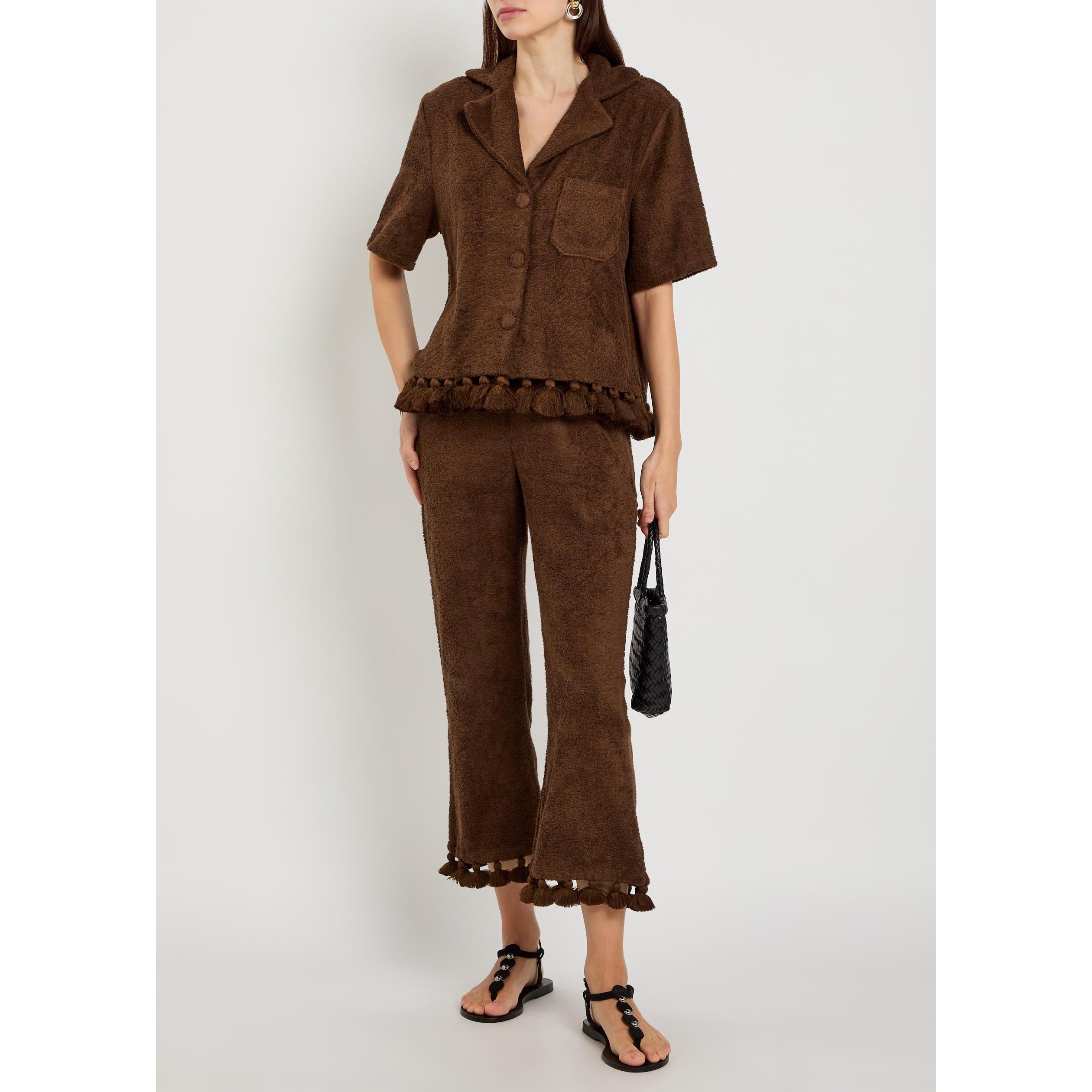 BROWN - Unknown - TR PANTALON MORGANE TROUSER - 5
