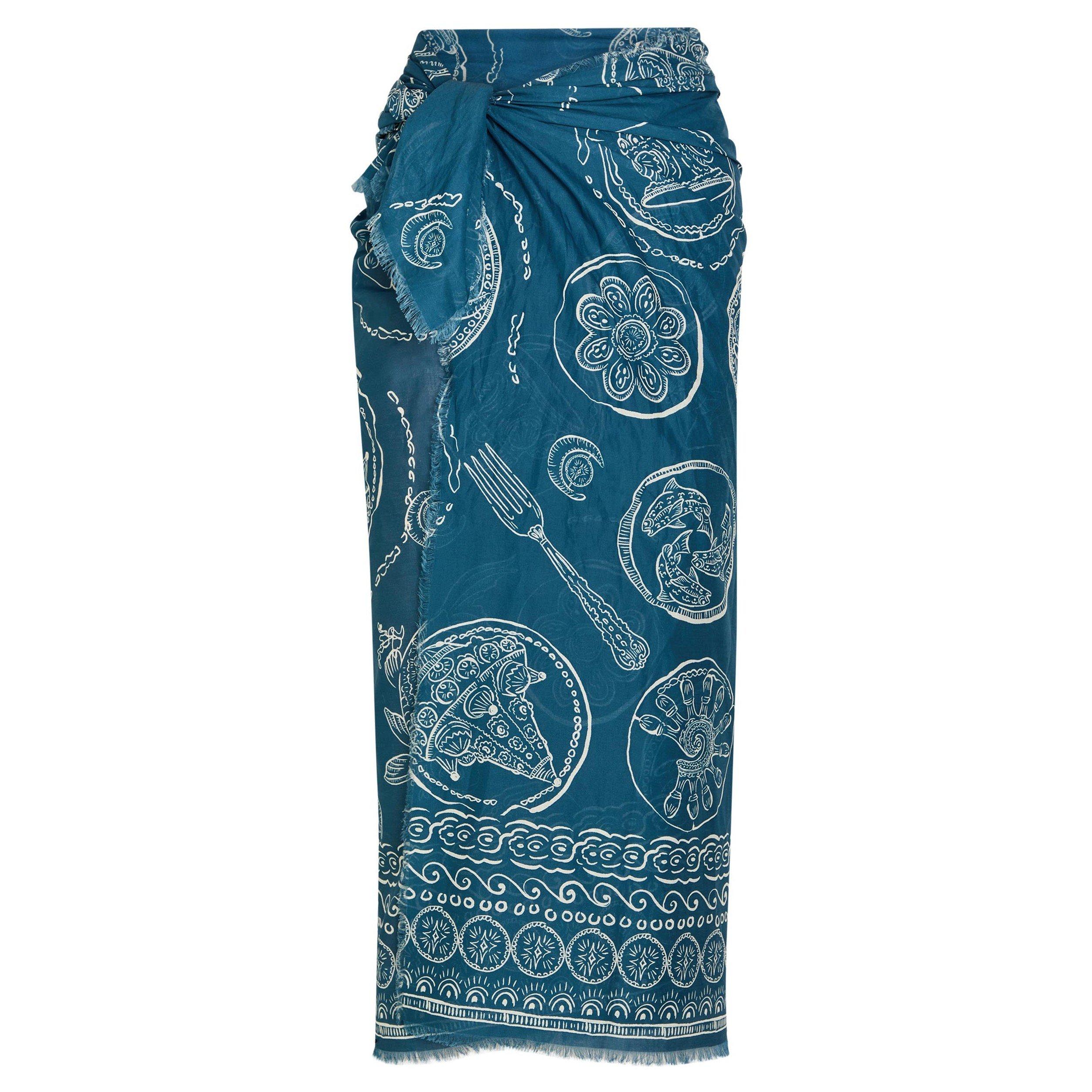 BLUE - Alemais - ACC LUCKY COTTON PAREO