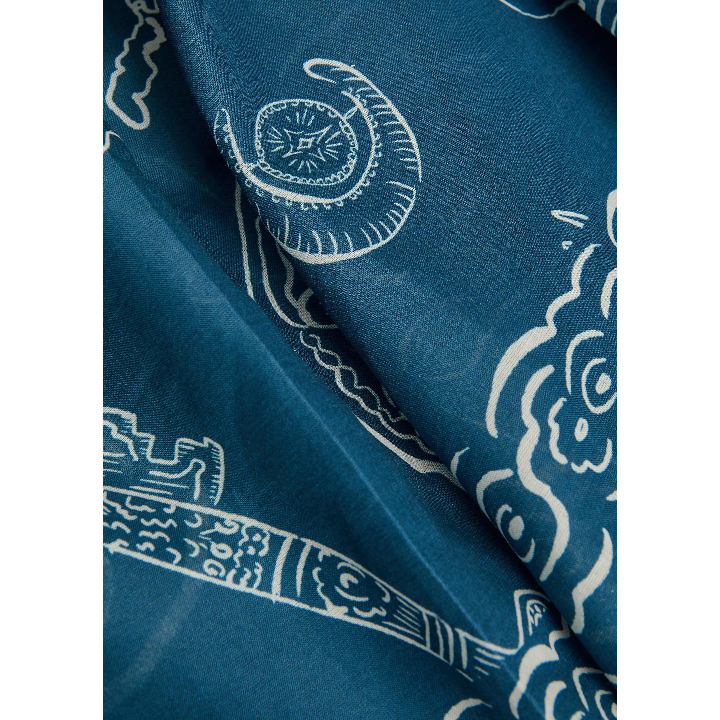 BLUE - Alemais - Women's Lucky Cotton Sarong - 4