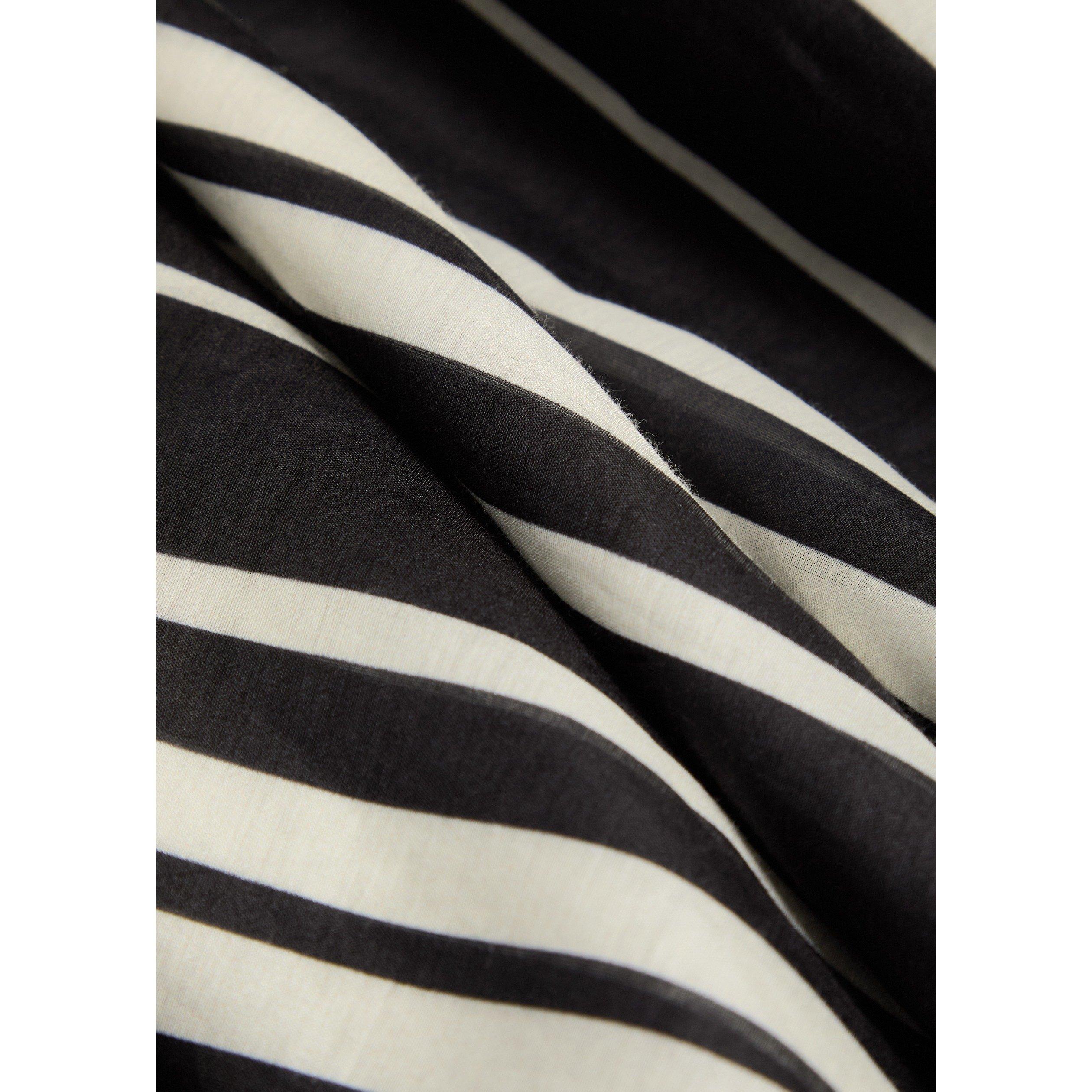 BLACK AND OTHER - Tory Burch - LD BELTED STRIPED SILK CAFTAN - 4