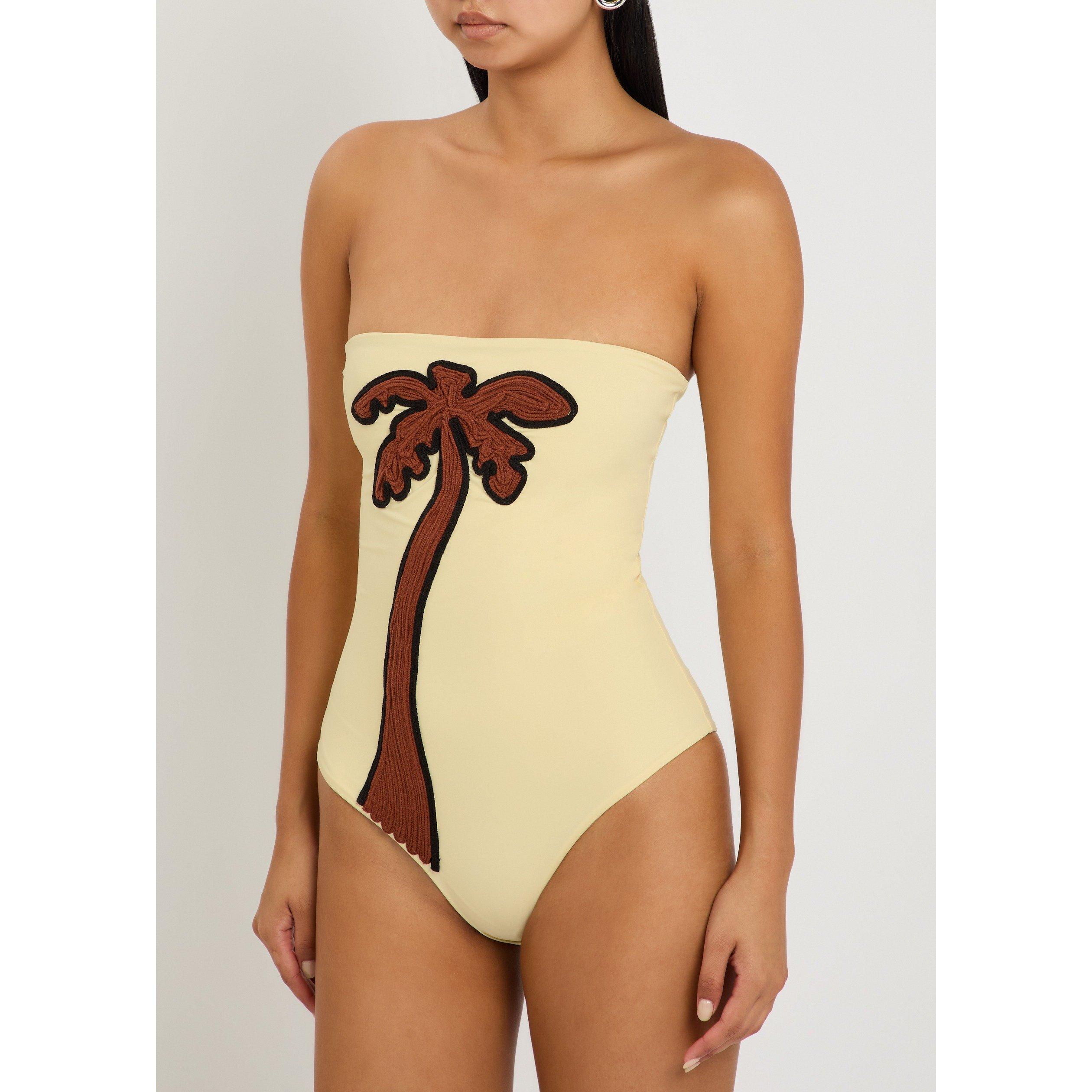 NATURAL - Johanna Ortiz - ECRU PALM TEXTURE ONEPIECE - 2