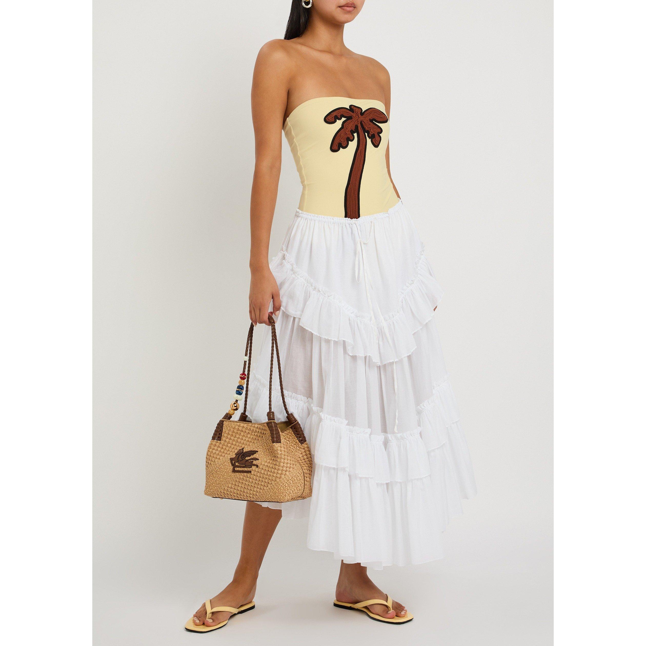 NATURAL - Johanna Ortiz - ECRU PALM TEXTURE ONEPIECE - 5