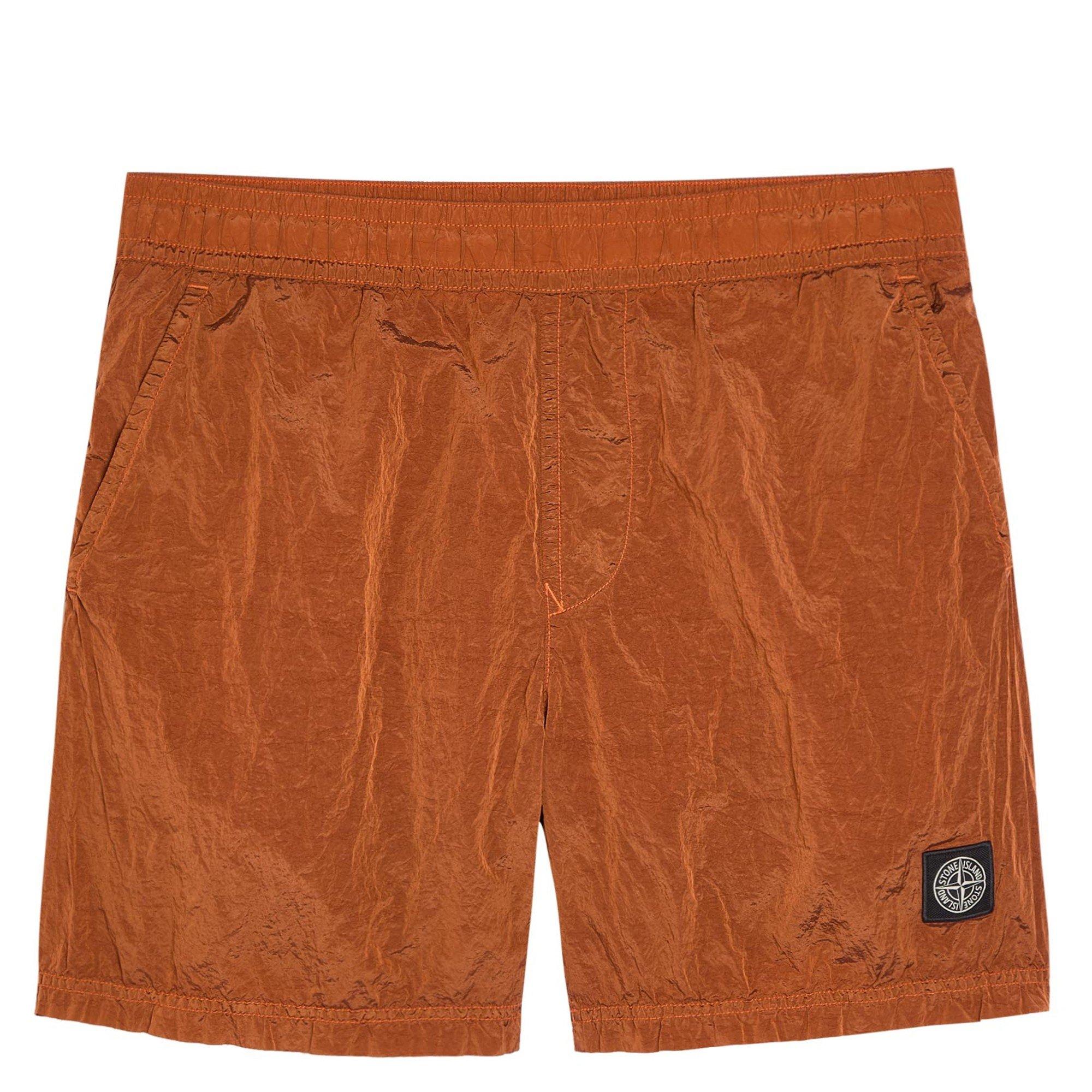 ORANGE - Stone Island - SI NYLON SHORTS