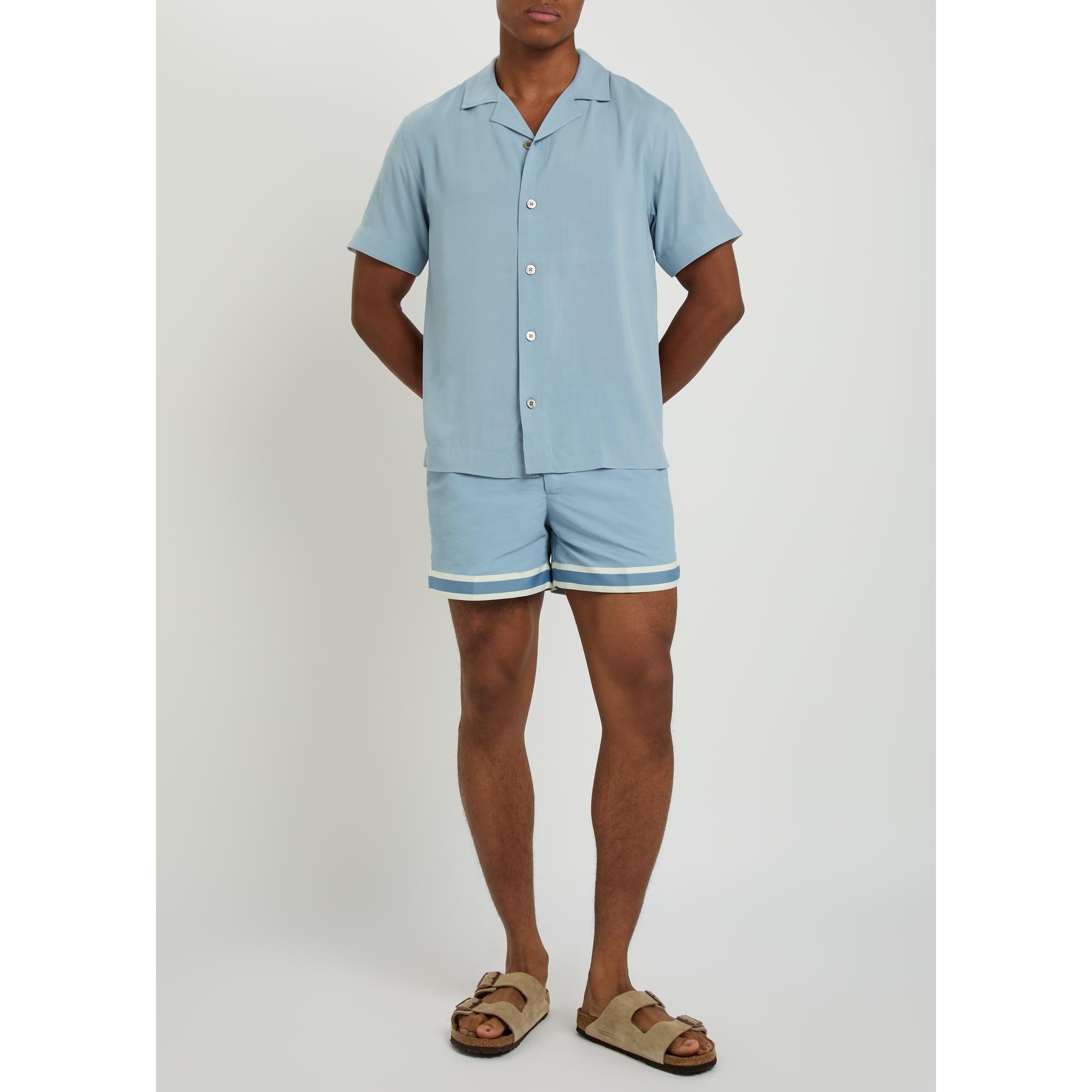 LIGHT BLUE - Che - Men's Baller Swim Shorts - 5