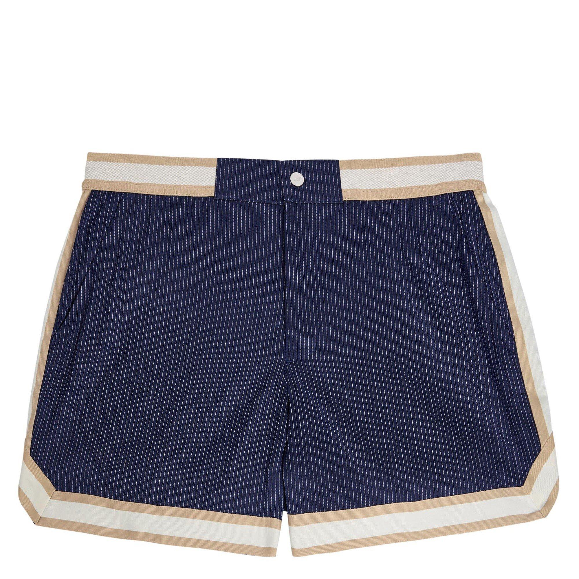 NAVY - Che - CHE STRIPE BALLER SWIMSHORT