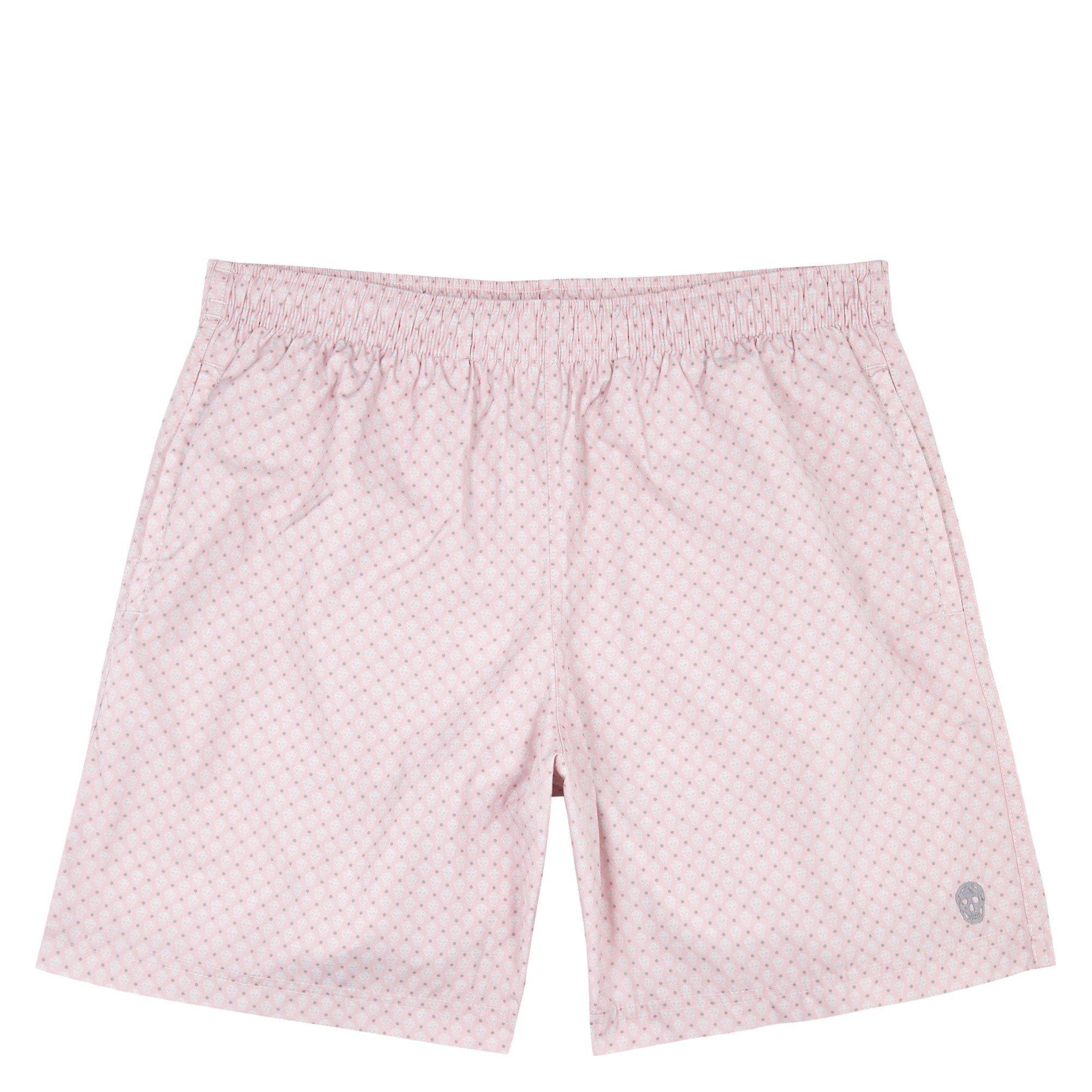 PINK AND OTHER - Alexander McQueen - Men's Dots Skull Swim Shorts - 1
