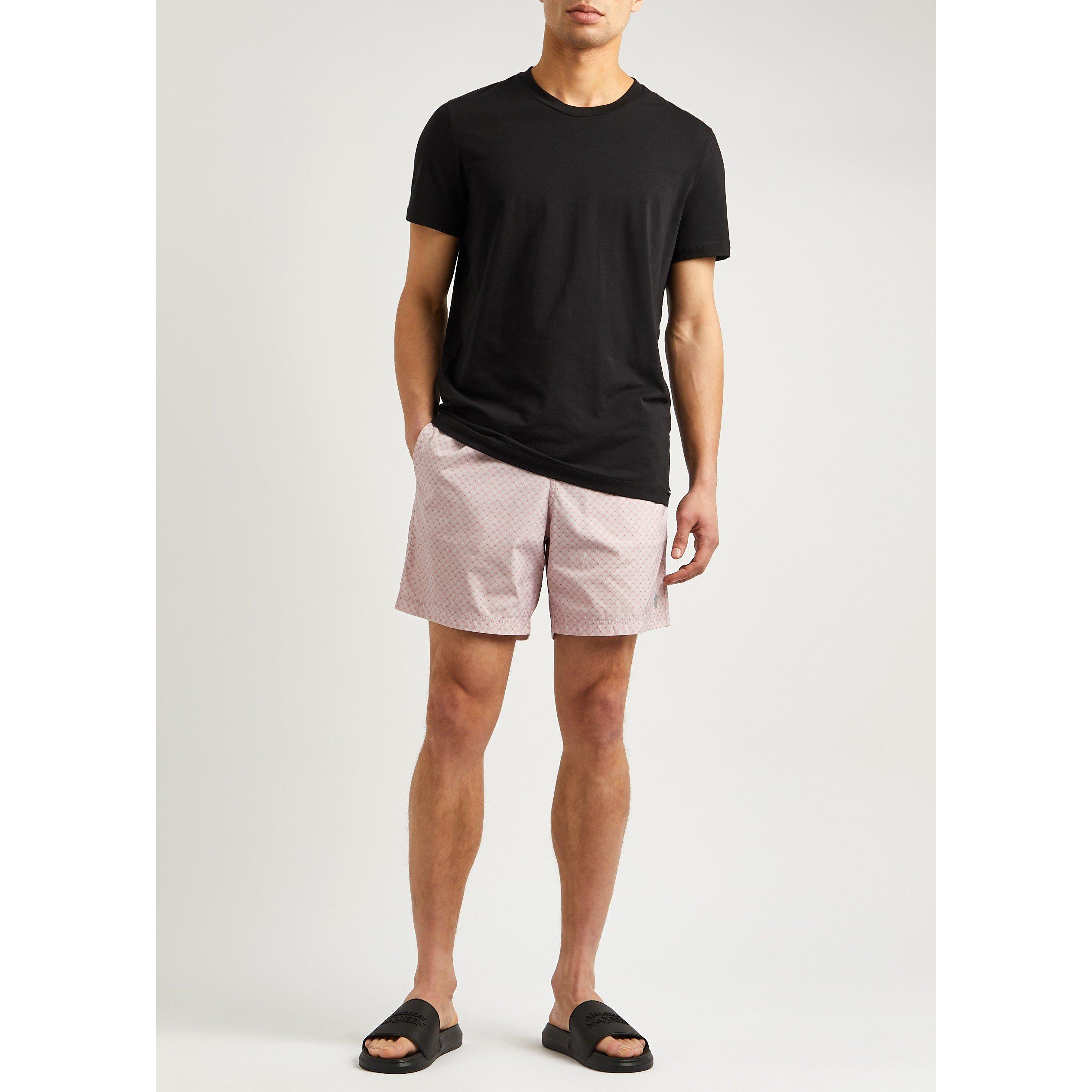 PINK AND OTHER - Alexander McQueen - Men's Dots Skull Swim Shorts - 5