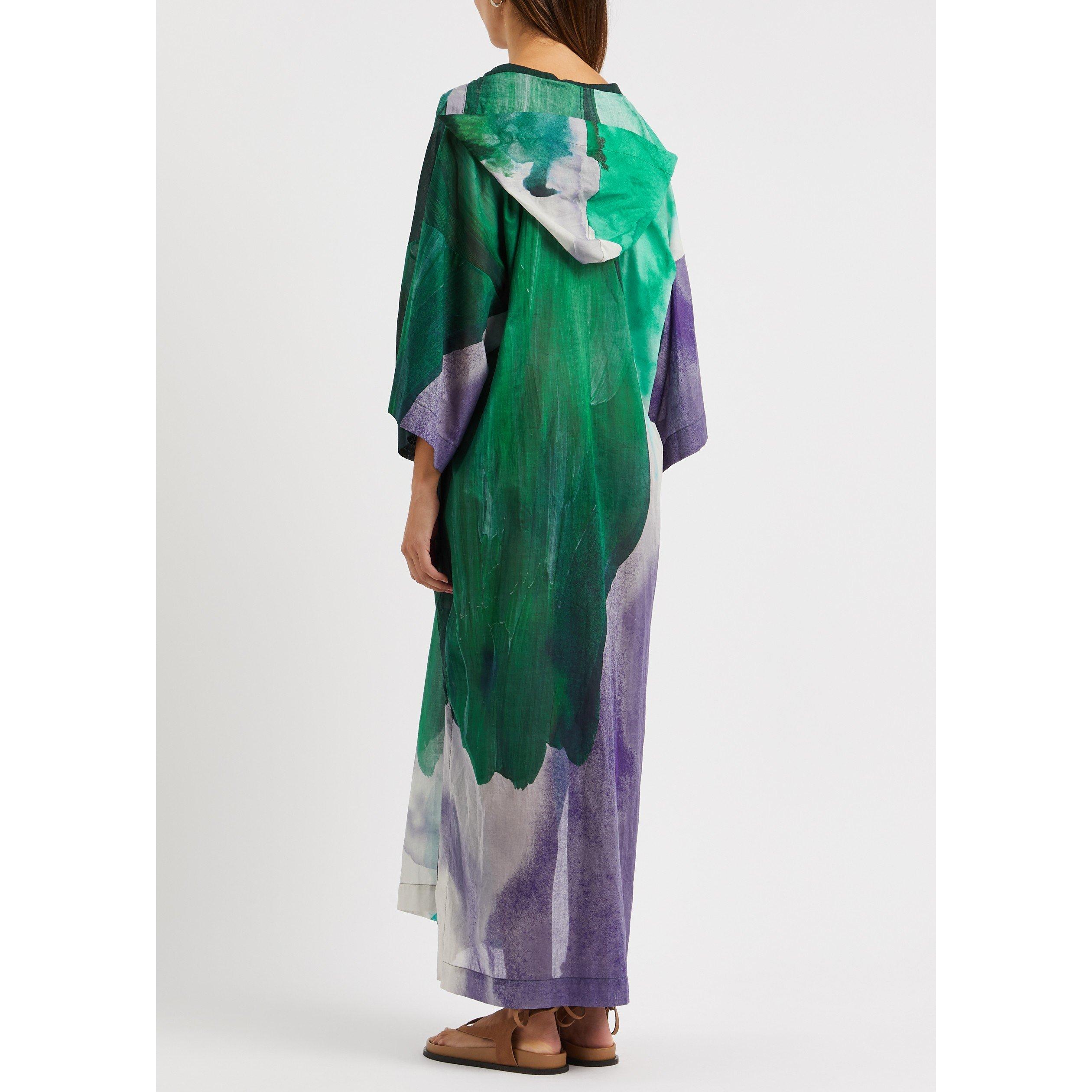 BLUE AND OTHER - On the Island - LD SHORT SLEEVE HOODED DRESS - 3