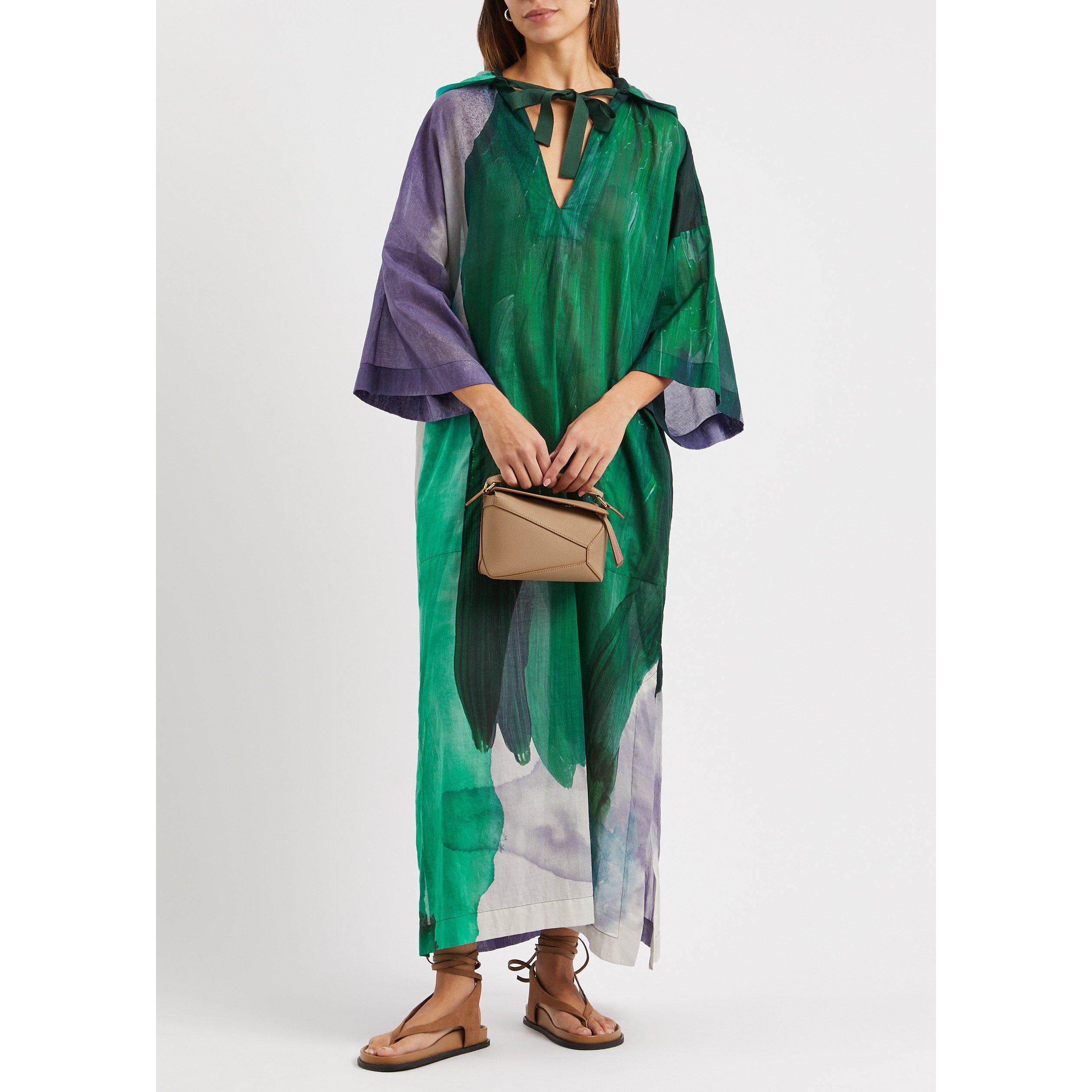 BLUE AND OTHER - On the Island - LD SHORT SLEEVE HOODED DRESS - 5