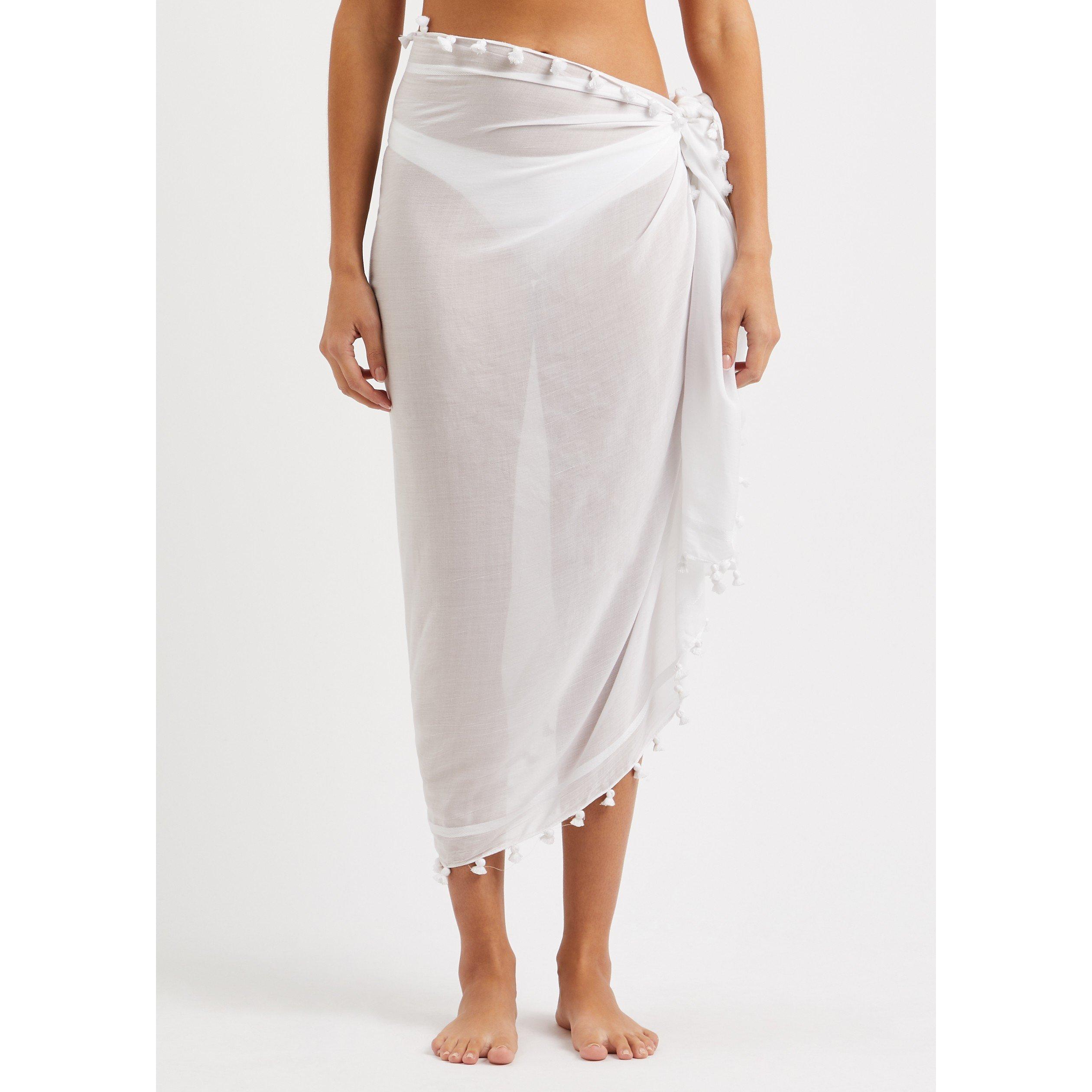 WHITE - Melissa Odabash - Women's Rayon Sarong - 2