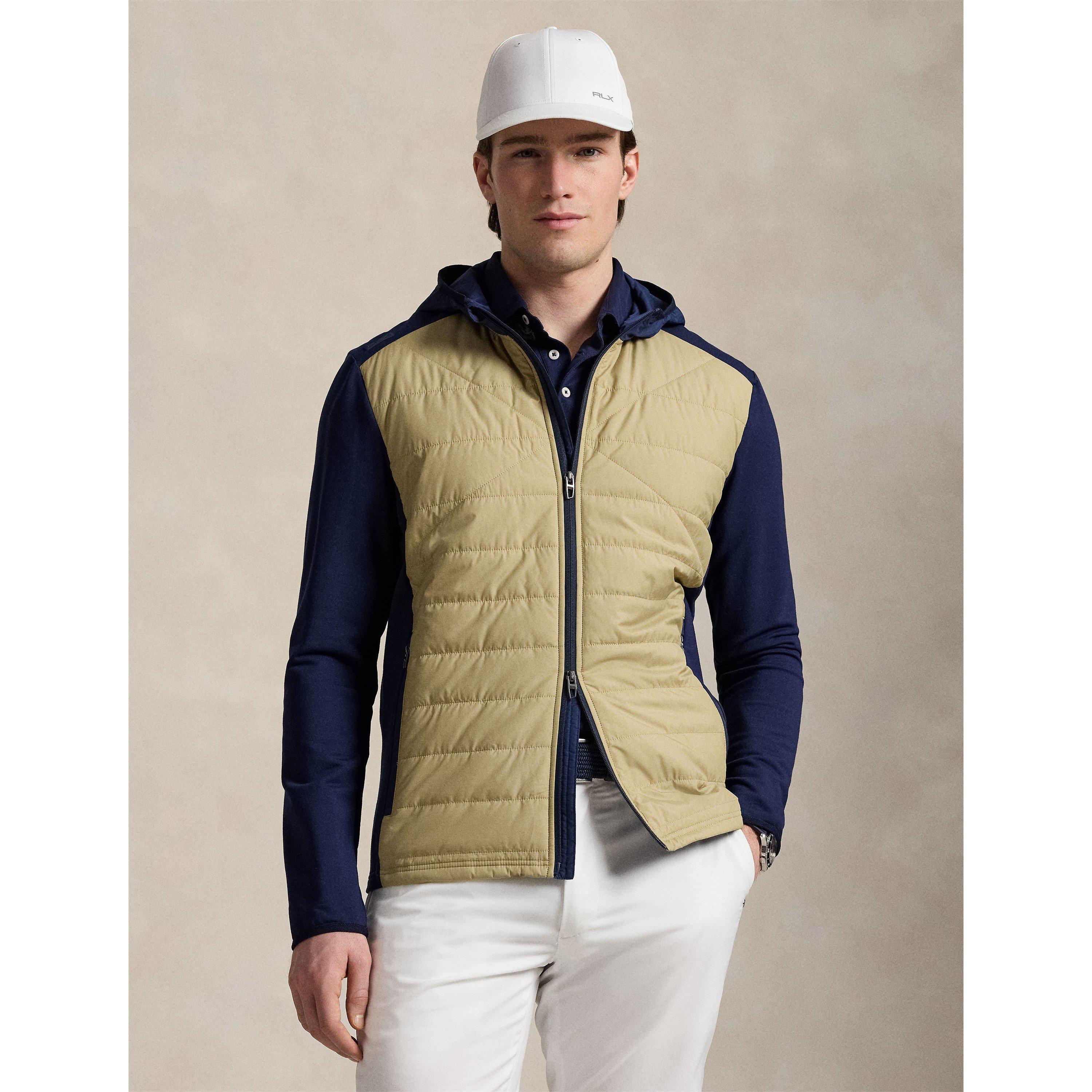 Classic Khaki - Polo Ralph Lauren - Men's Hybrid Hooded Long Sleeve Performance Golf Jacket - 3