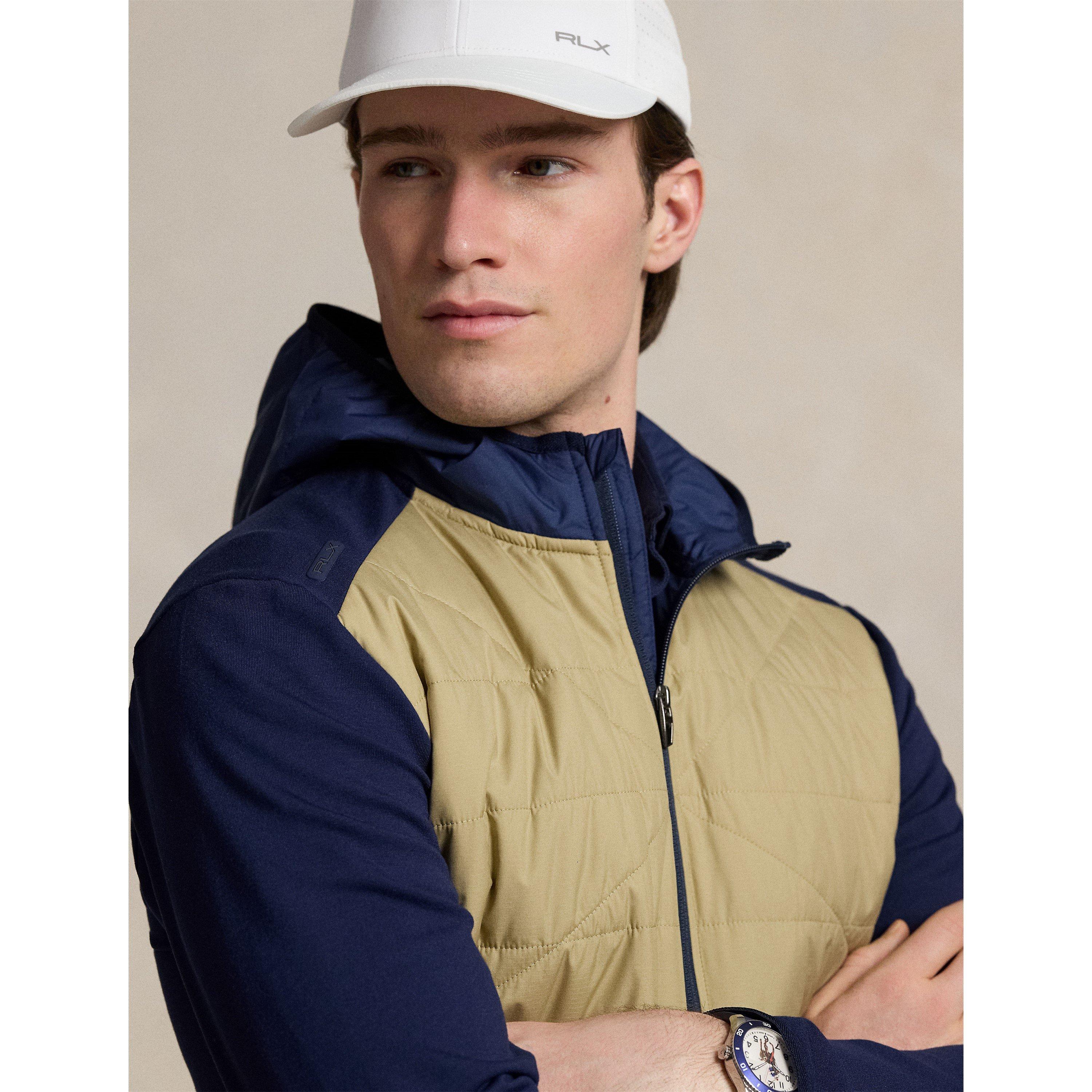 Classic Khaki - Polo Ralph Lauren - Men's Hybrid Hooded Long Sleeve Performance Golf Jacket - 5