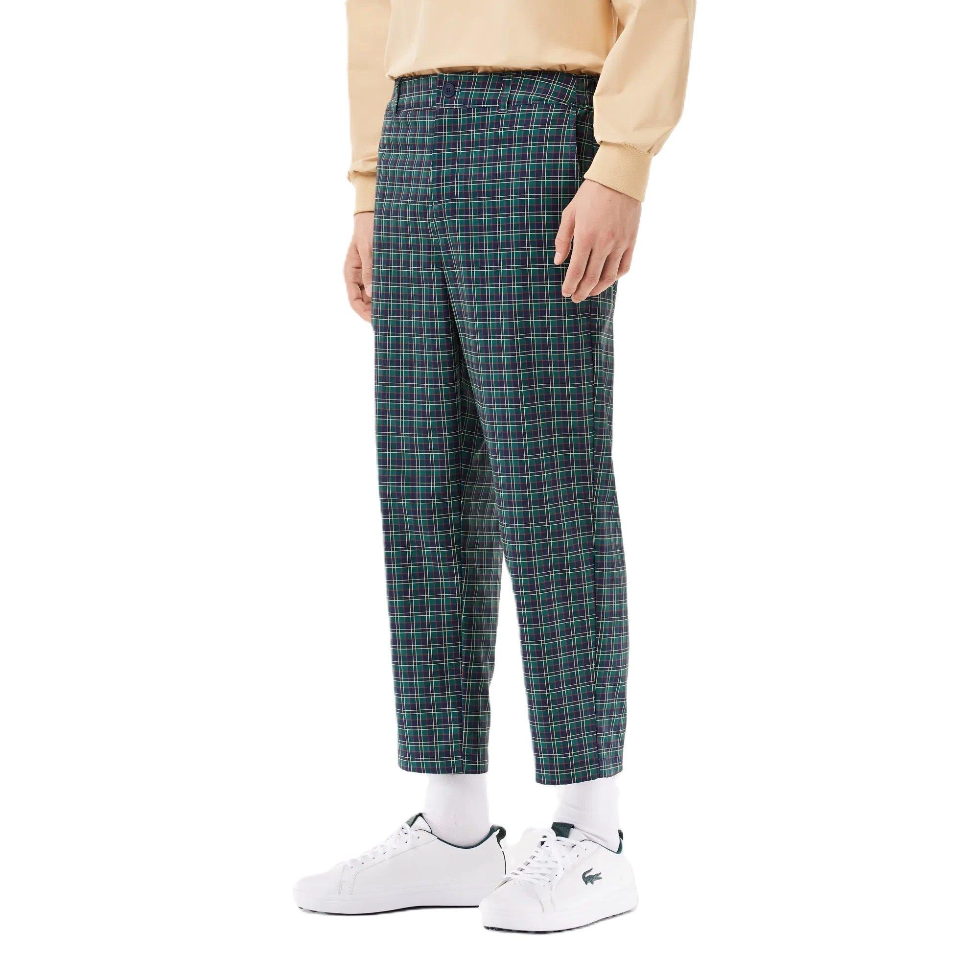 Lacoste Men's Ultra Dry Golf Trousers - Navy Blue/Red - 50W R