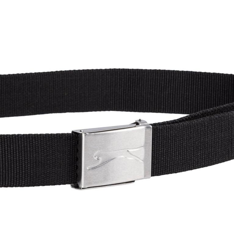 Noir - Slazenger - Classic Adjustable Webbed Belt - 3