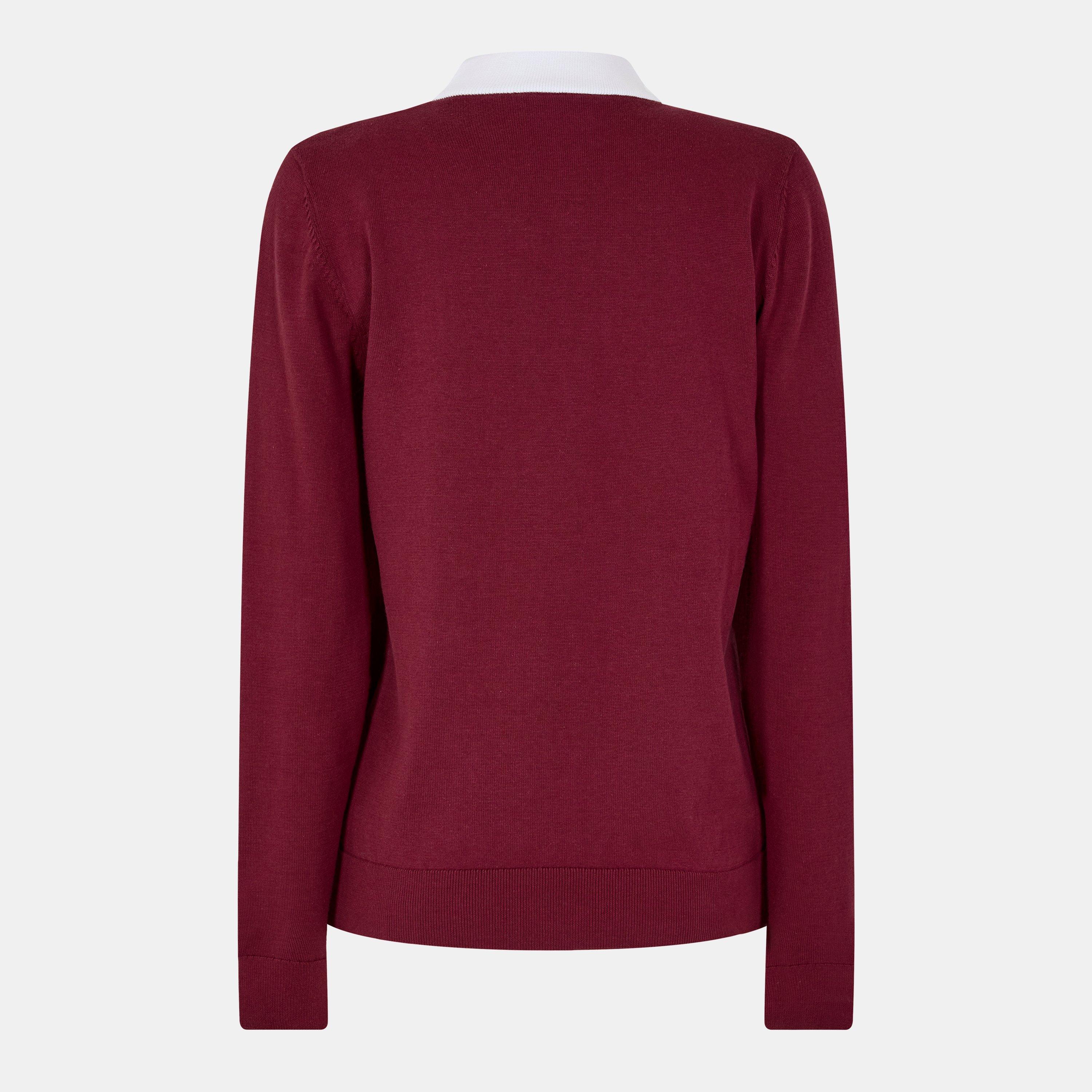 Spleen/White - Lacoste - Women's Crew Neck Jumper - 2