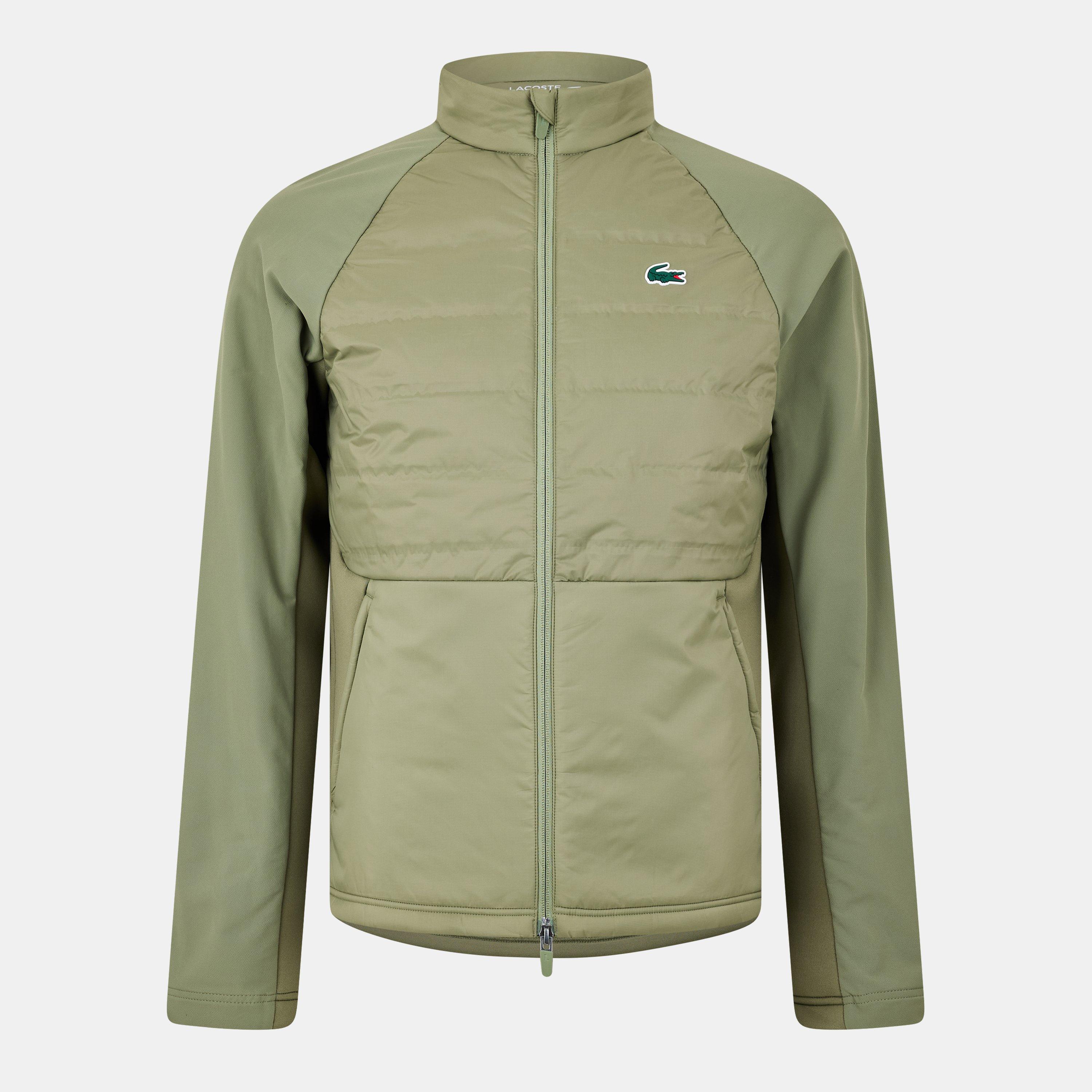 Lacoste Men's Water Resistant Performance Golf Jacket - Khaki/Khaki - 48 (S/M)