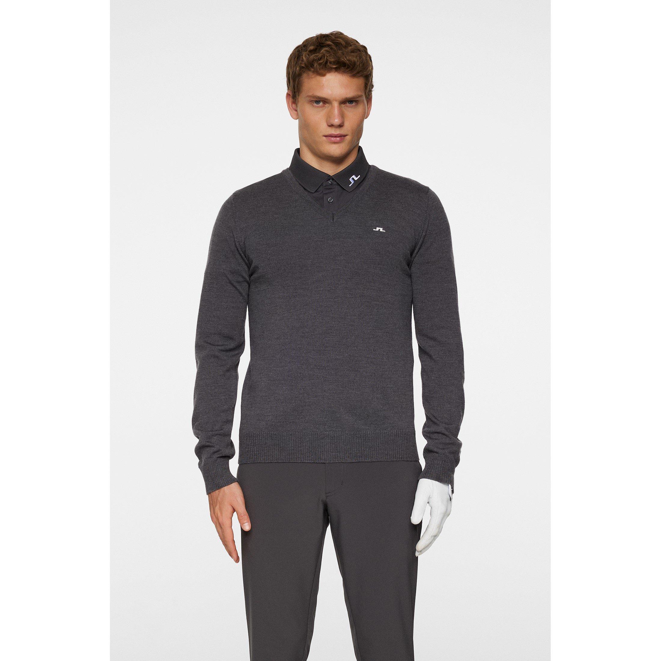 Grey Melange - J Lindeberg - J.Lind Lymn Knit Swt Sn62 - 2