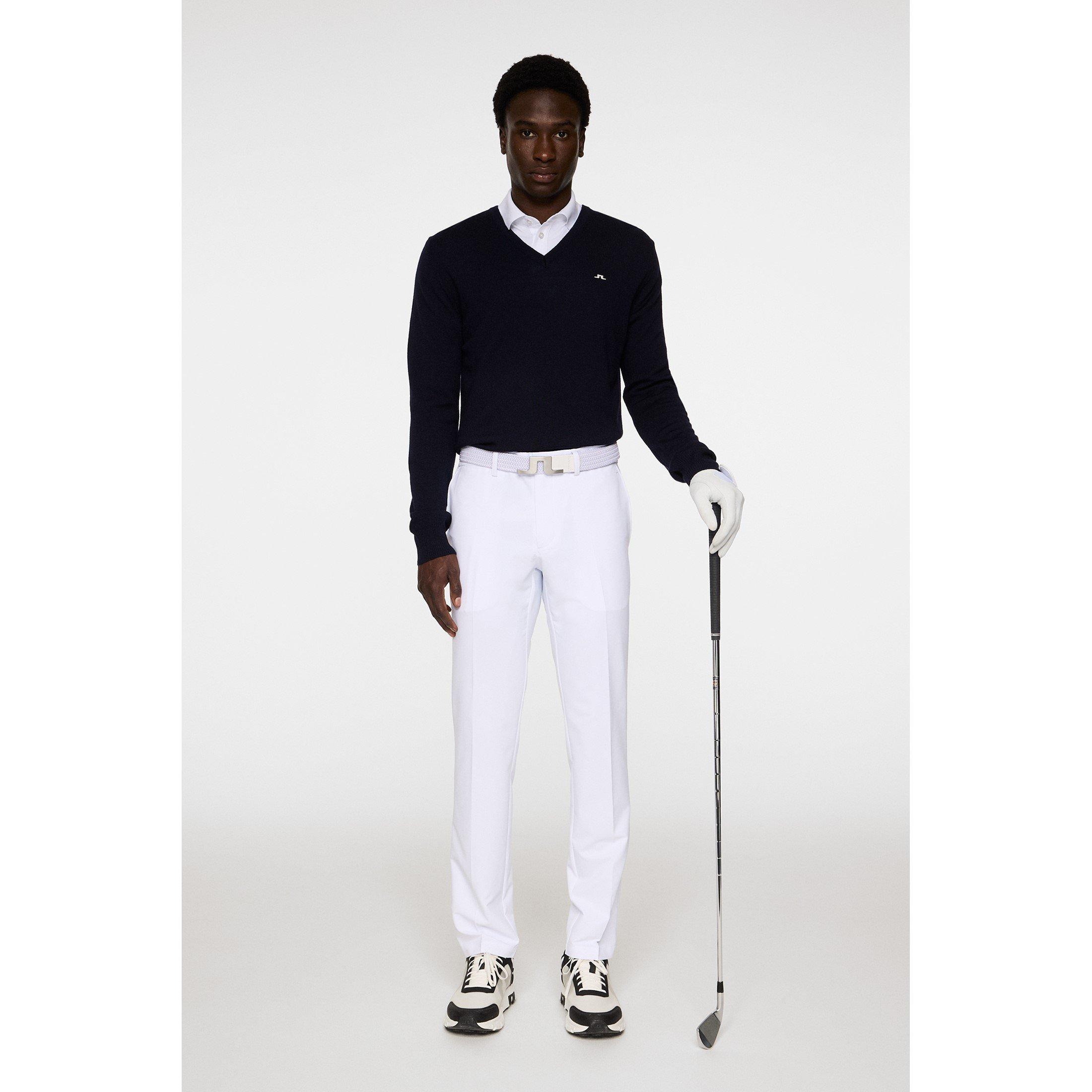 Navy - J Lindeberg - Men's Junior.Lind Lymn Knitted Crew Neck Jumper - 4