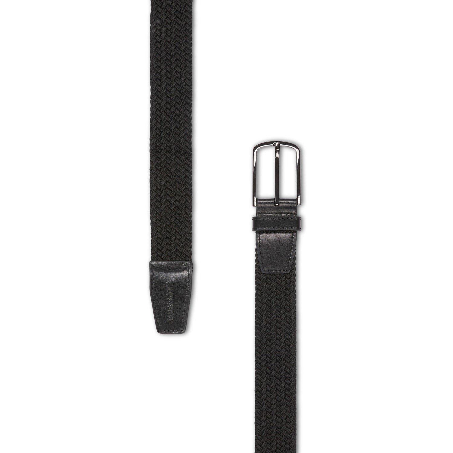 Jet Black - Lyle and Scott - Men's Woven Golf Belt - 1