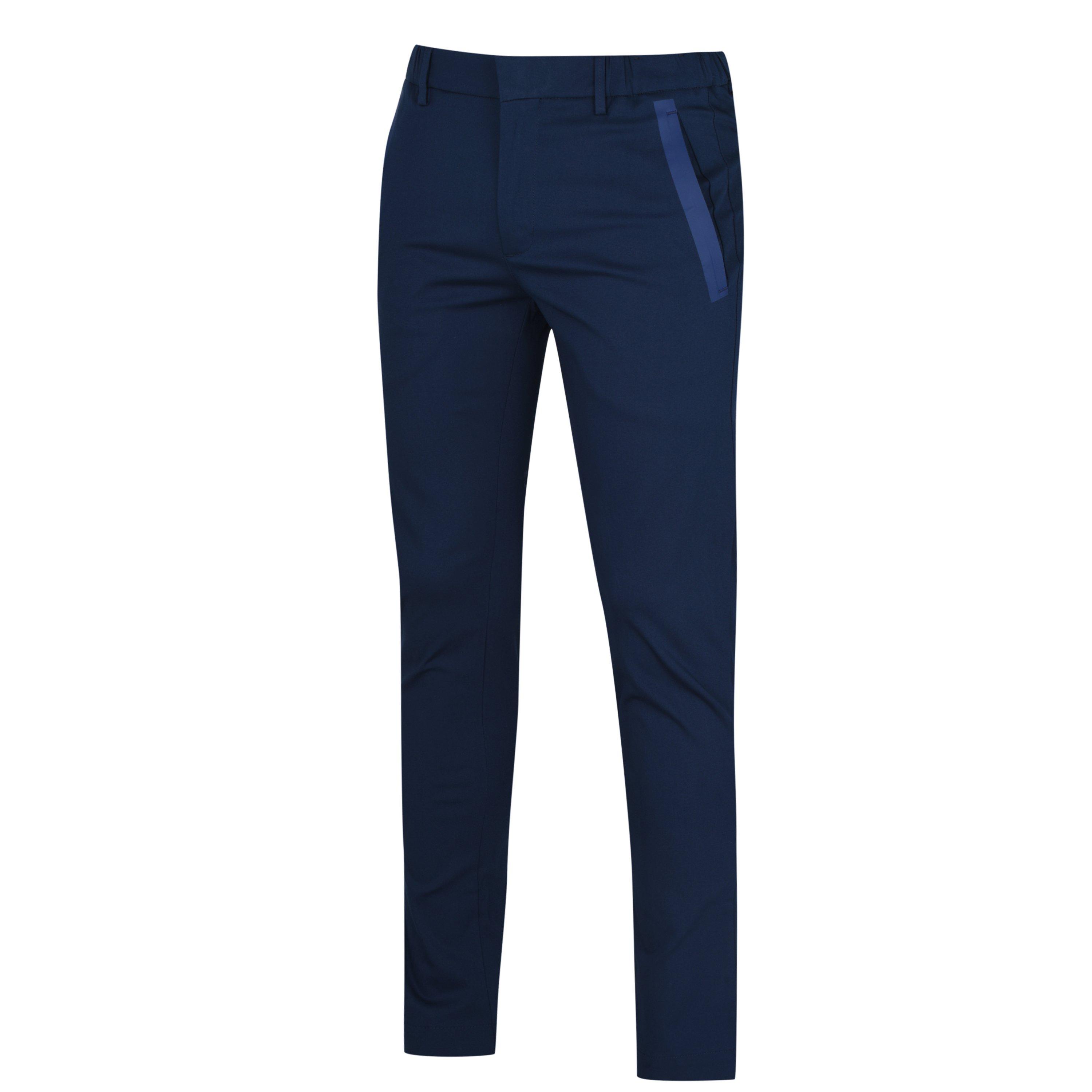 Navy 410 - Boss - Men's  Rogan Trousers, Button Fastening - 7