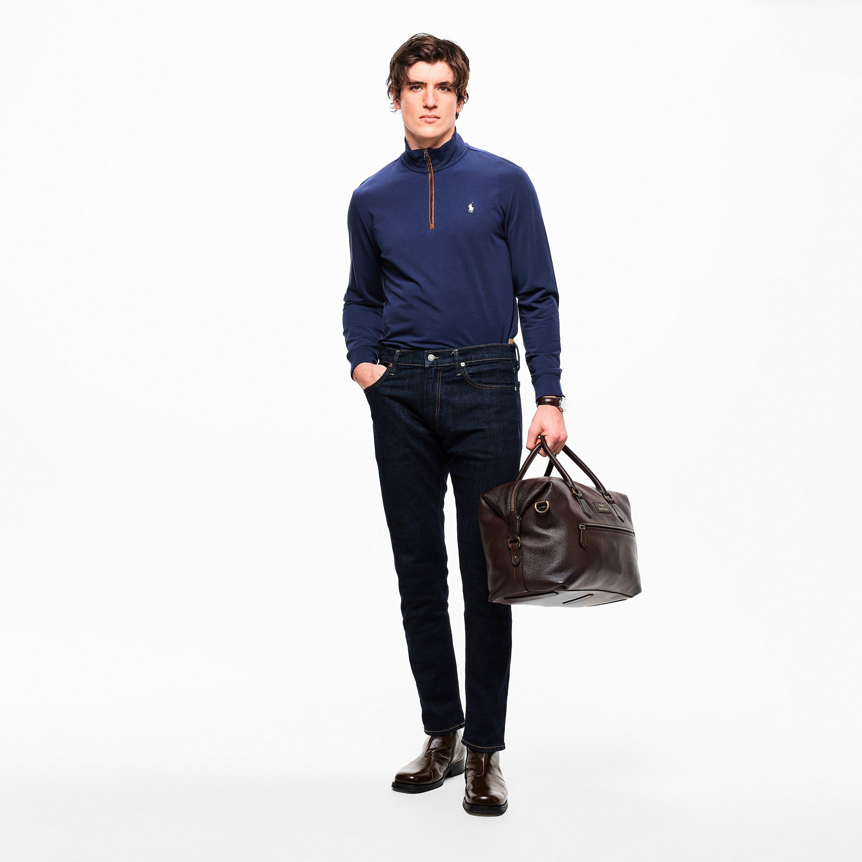 Refined Navy - Polo Ralph Lauren - Men's Terry Pullover Jumper - 6