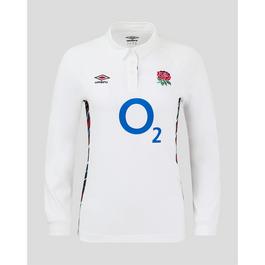 Umbro England Rugby Long Sleeve Home Shirt 2024 Womens