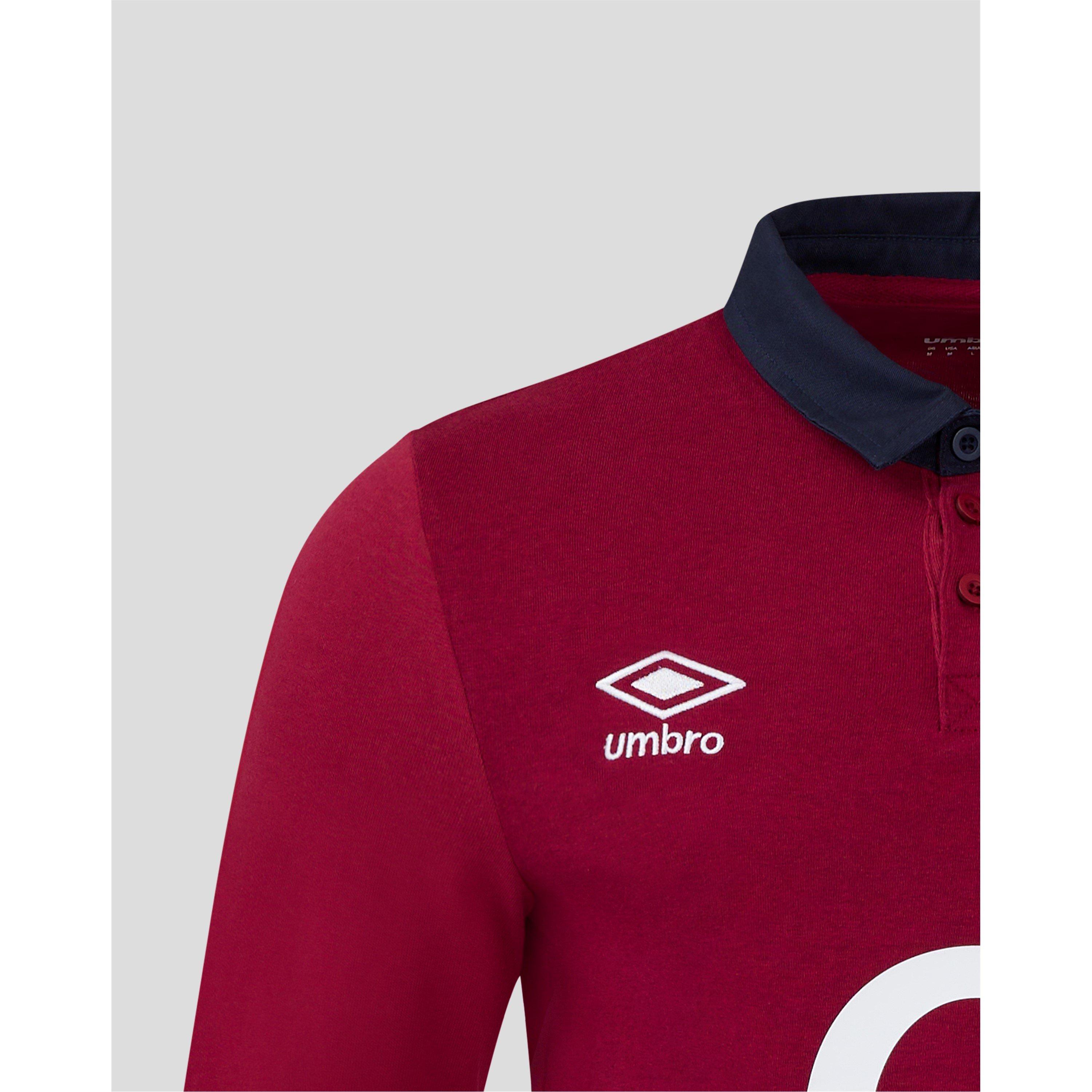 Red - Umbro - England Rugby Alternate Classic Long Sleeve Shirt 2024 Womens - 3