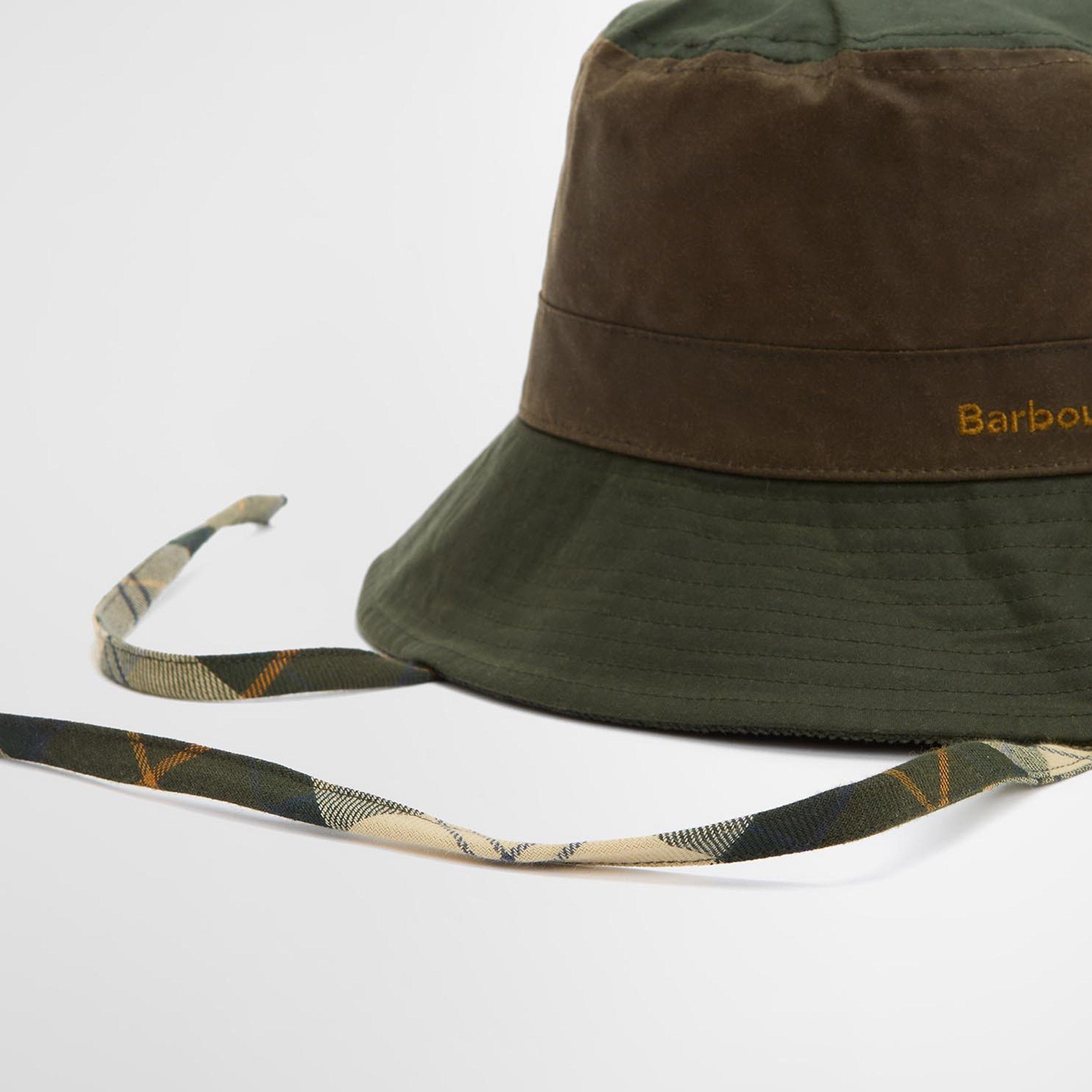 Fern/Beech - Barbour - Brackley Waxed Bucket Hat - 4
