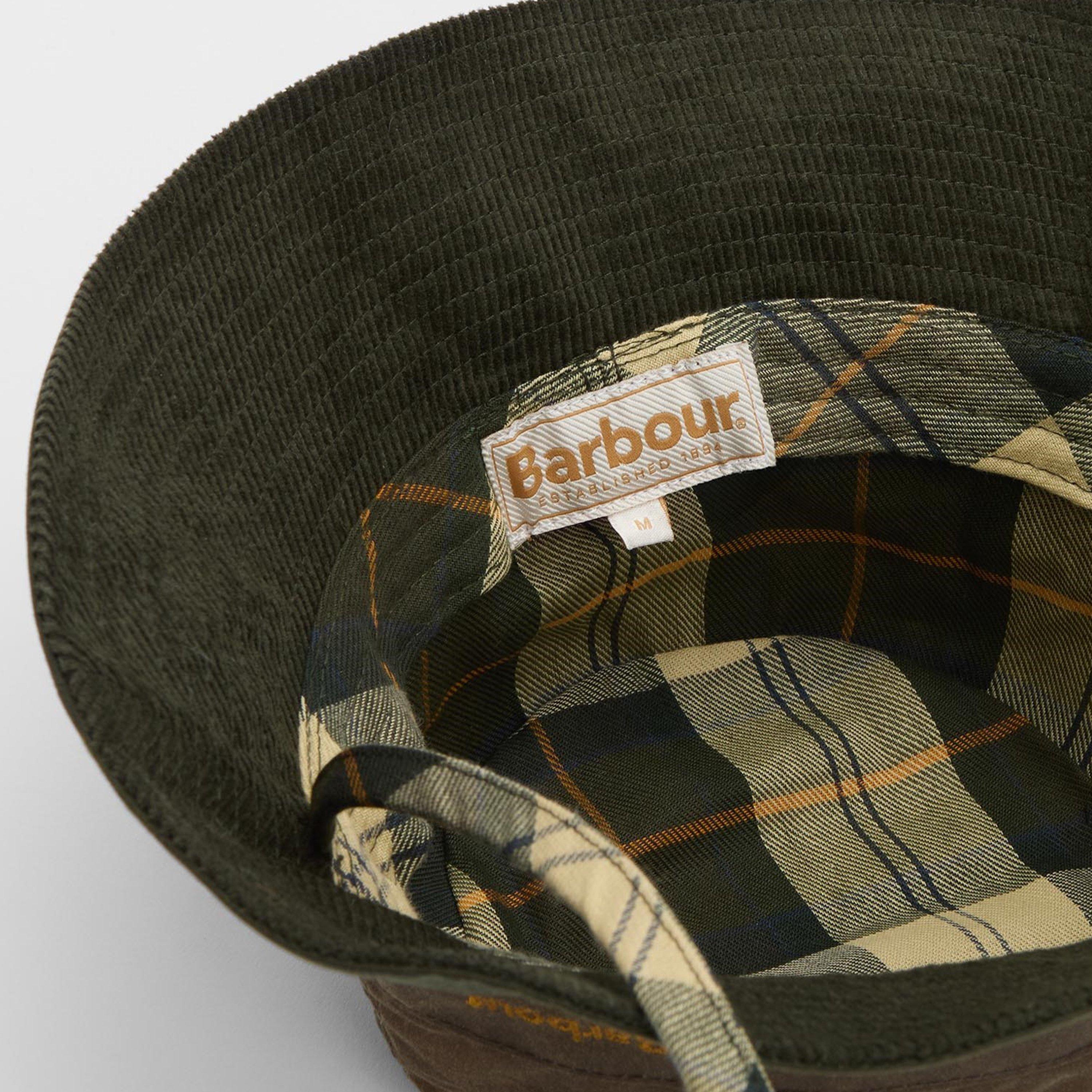Fern/Beech - Barbour - Brackley Waxed Bucket Hat - 5