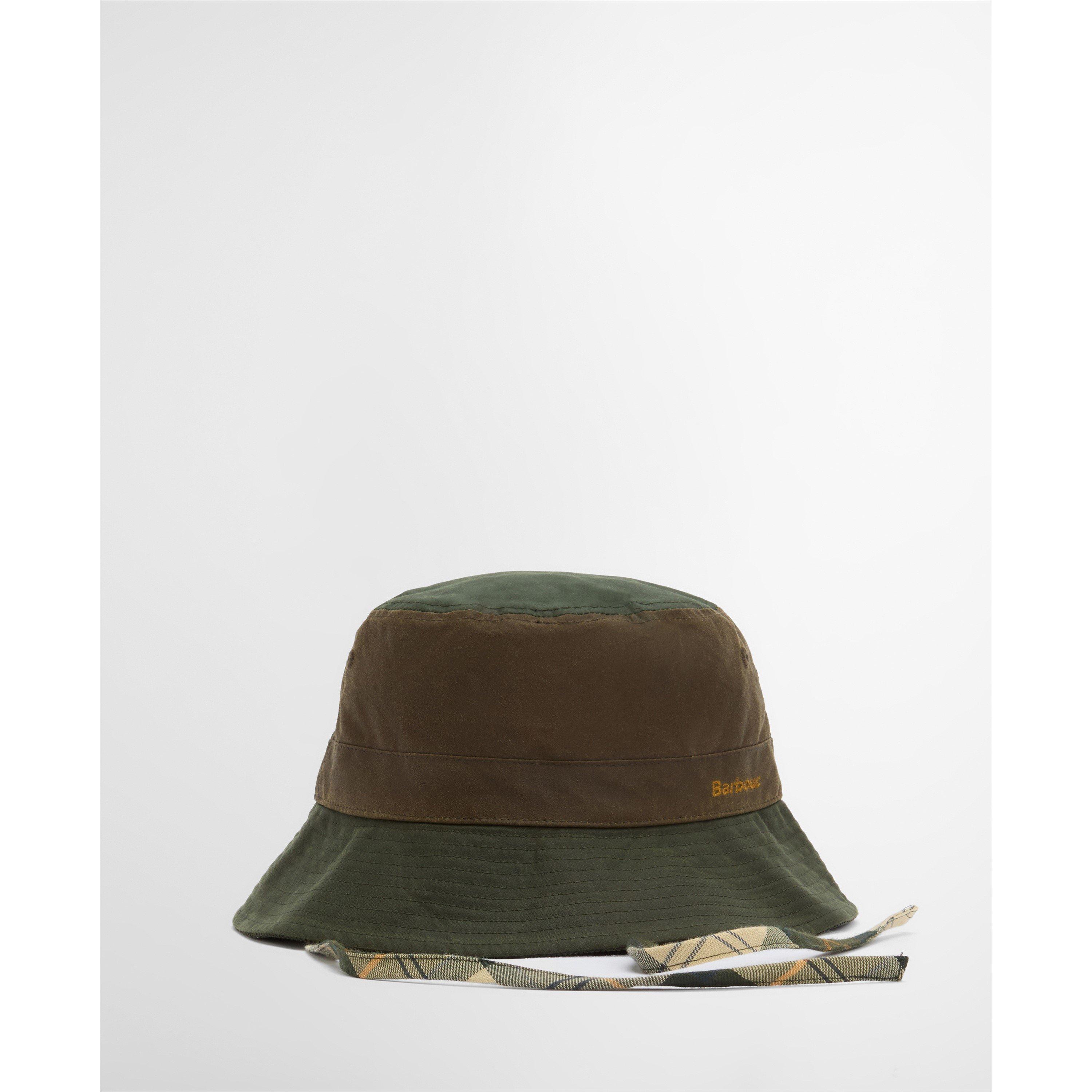 Fern/Beech - Barbour - Brackley Waxed Bucket Hat - 3