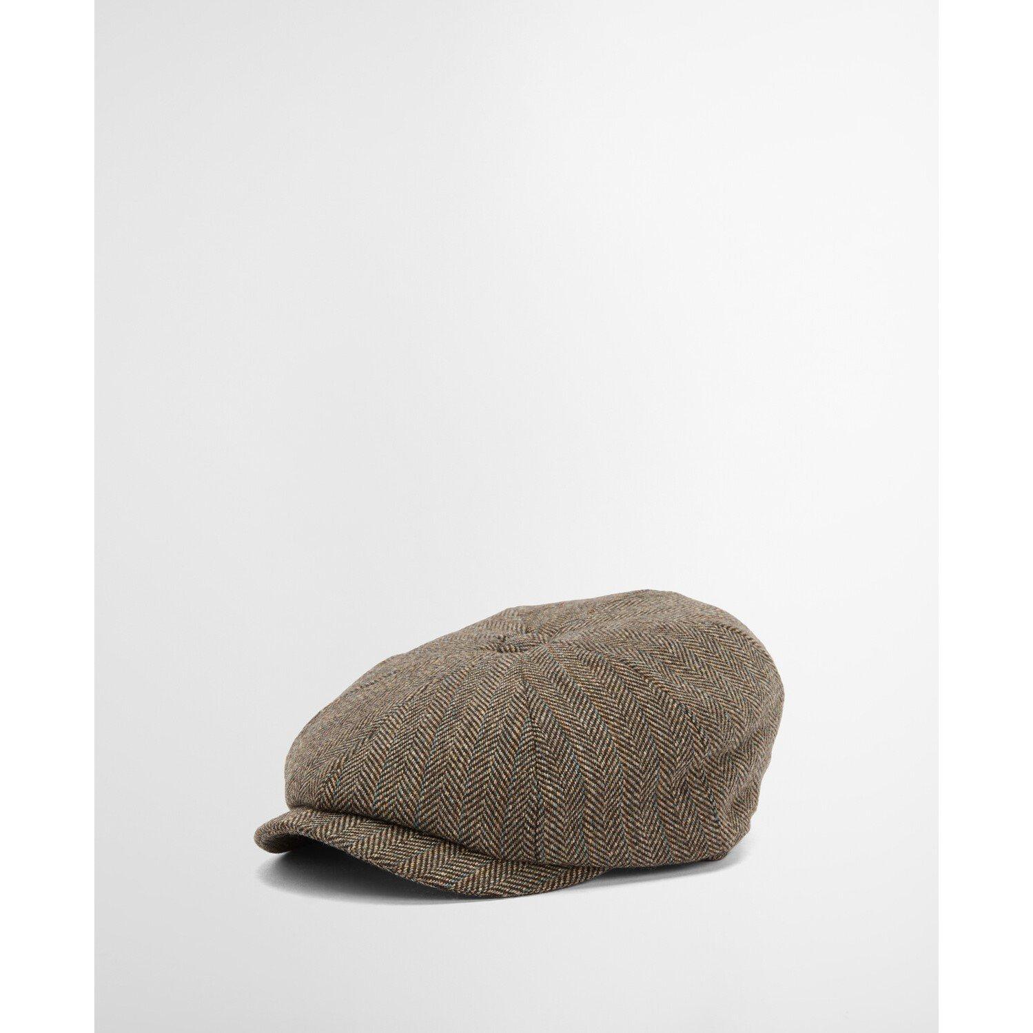 Brown - Barbour - Fyne Wool Mix Tweed Baker Boy Cap - 1