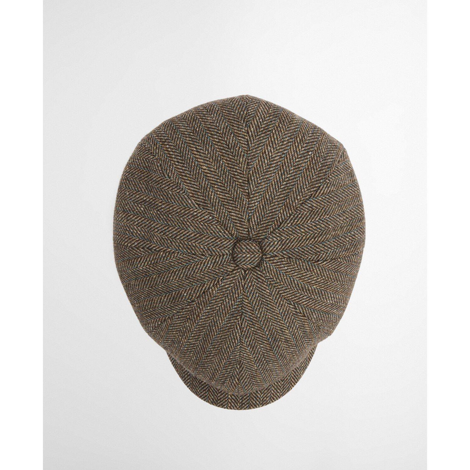 Brown - Barbour - Fyne Wool Mix Tweed Baker Boy Cap - 5