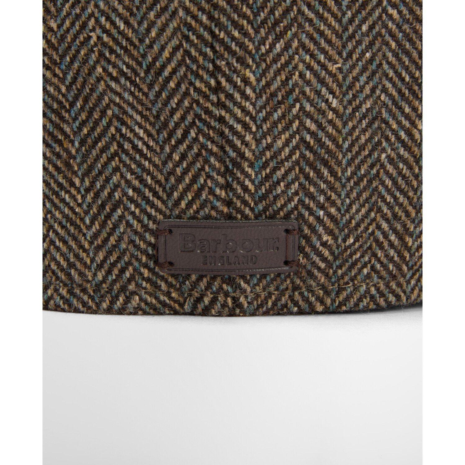 Brown - Barbour - Fyne Wool Mix Tweed Baker Boy Cap - 6