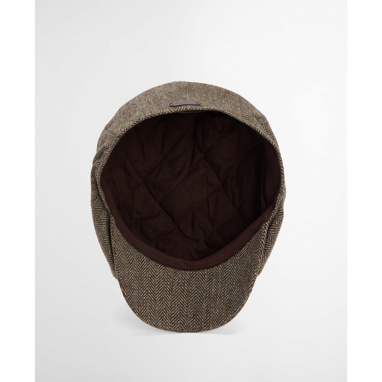 Brown - Barbour - Fyne Wool Mix Tweed Baker Boy Cap - 7