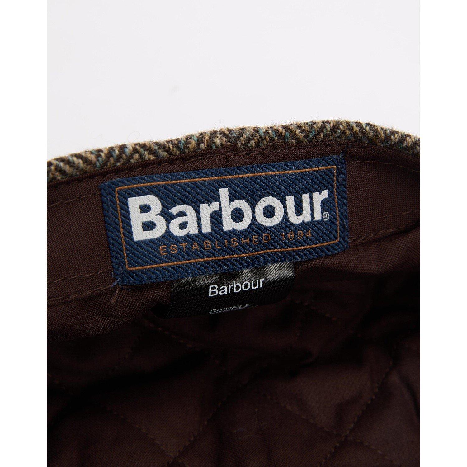 Brown - Barbour - Fyne Wool Mix Tweed Baker Boy Cap - 8
