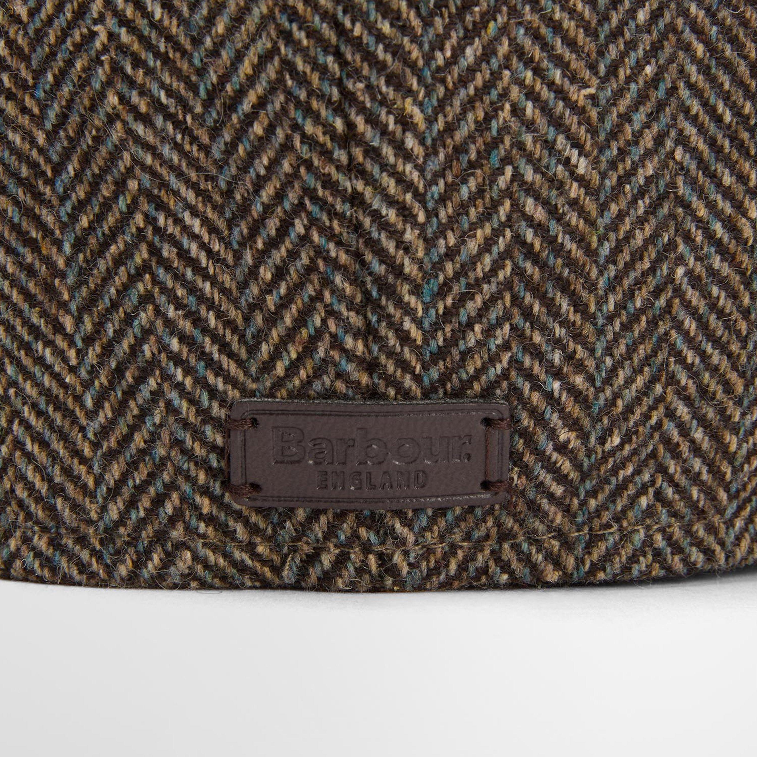 Brown - Barbour - Fyne Tweed Baker Boy Cap - 3